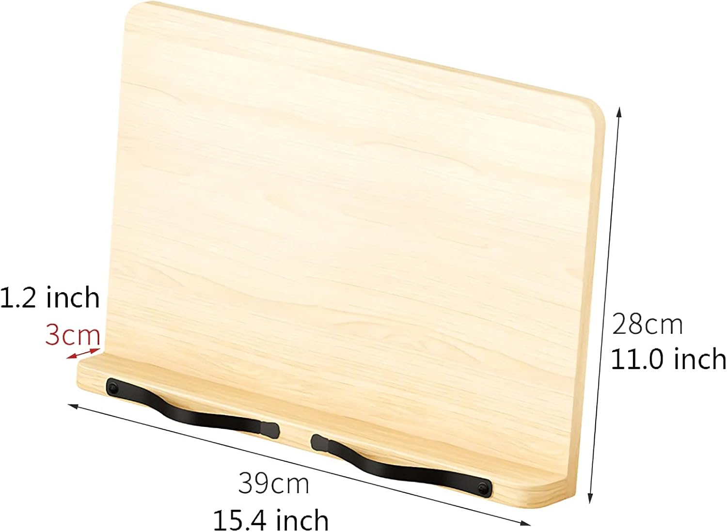 Yuidaaavzz Foldable Book Stand with Clip for Laptop and Kitchen Use