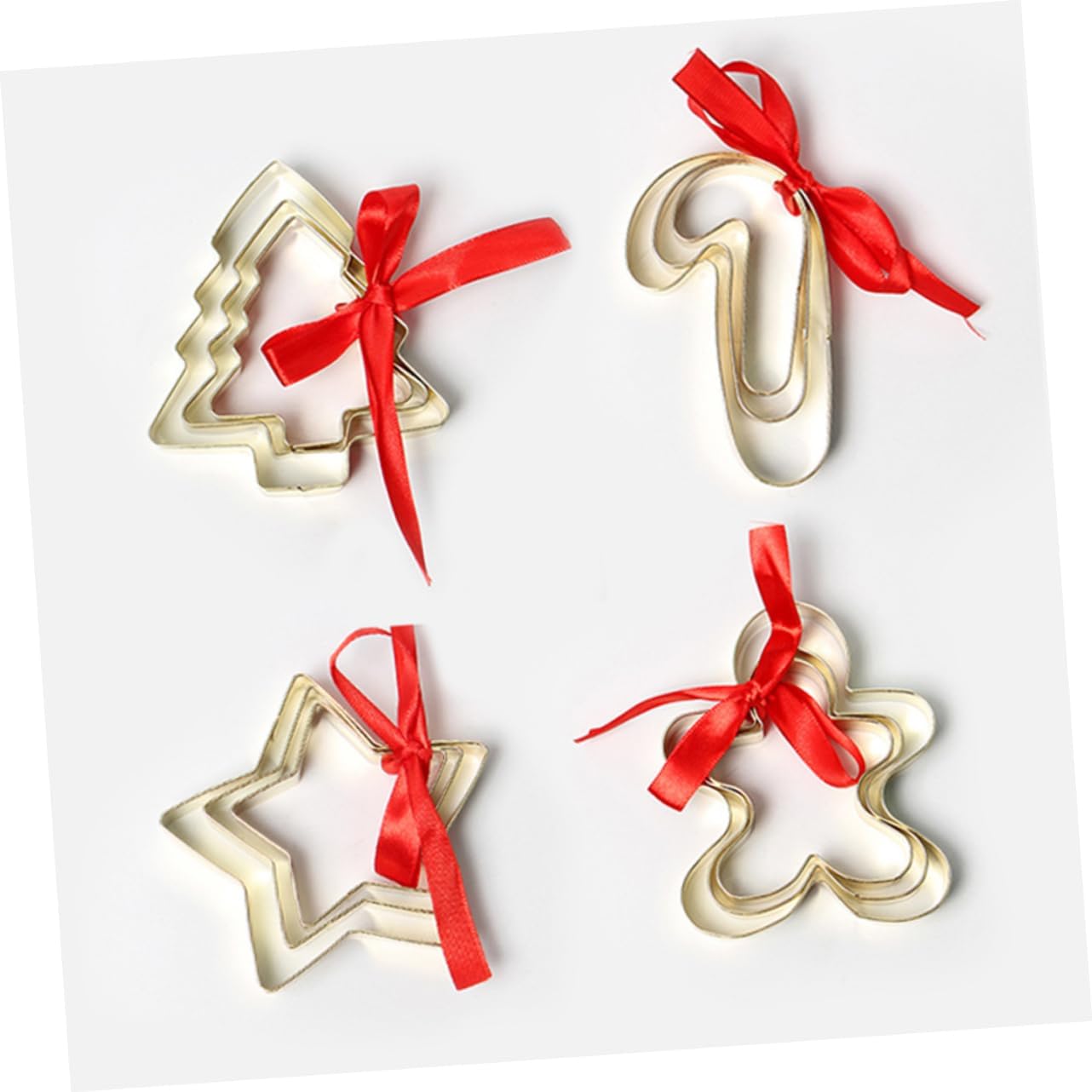 Ciieeo 3 Pcs Metal Cookie Cutters