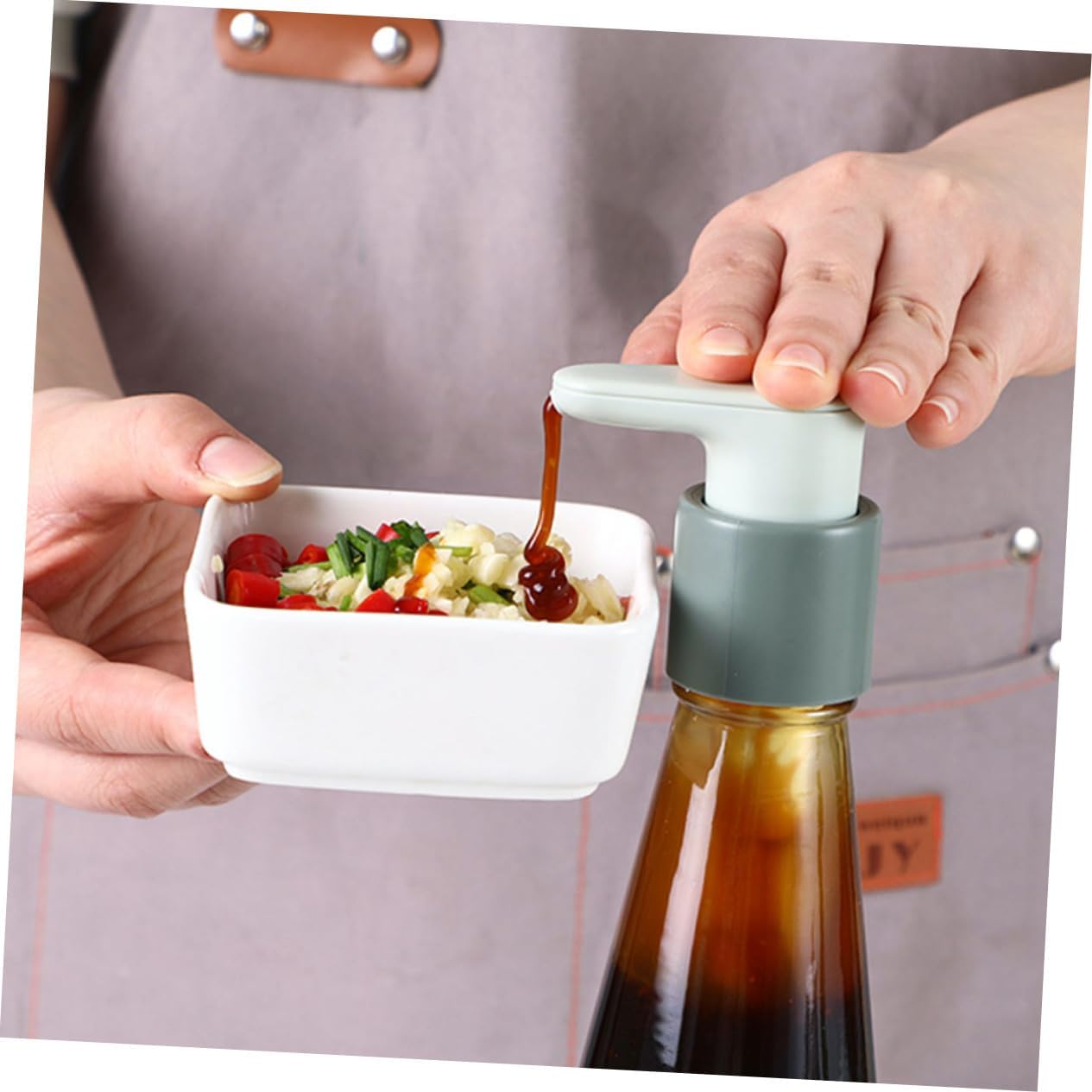 OKUMEYR 1Set Ketchup Squeeze Pump Nozzle