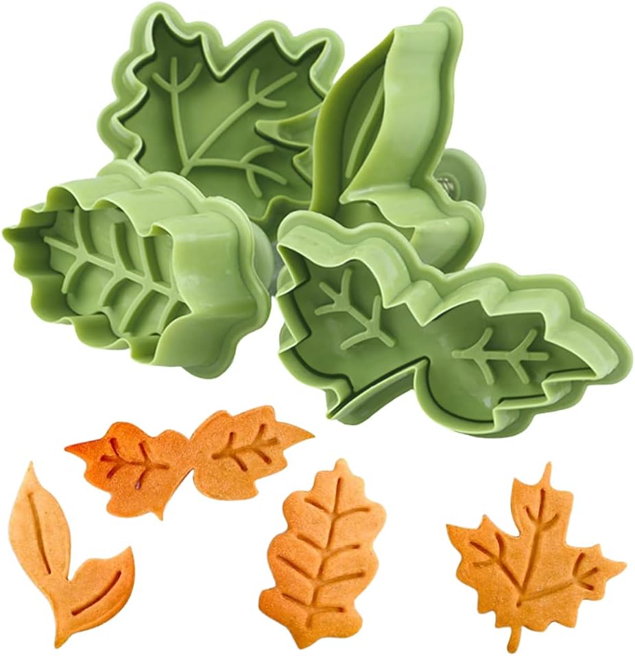 Crethinkaty Thanksgiving Christmas Plungers Fondant Cutters