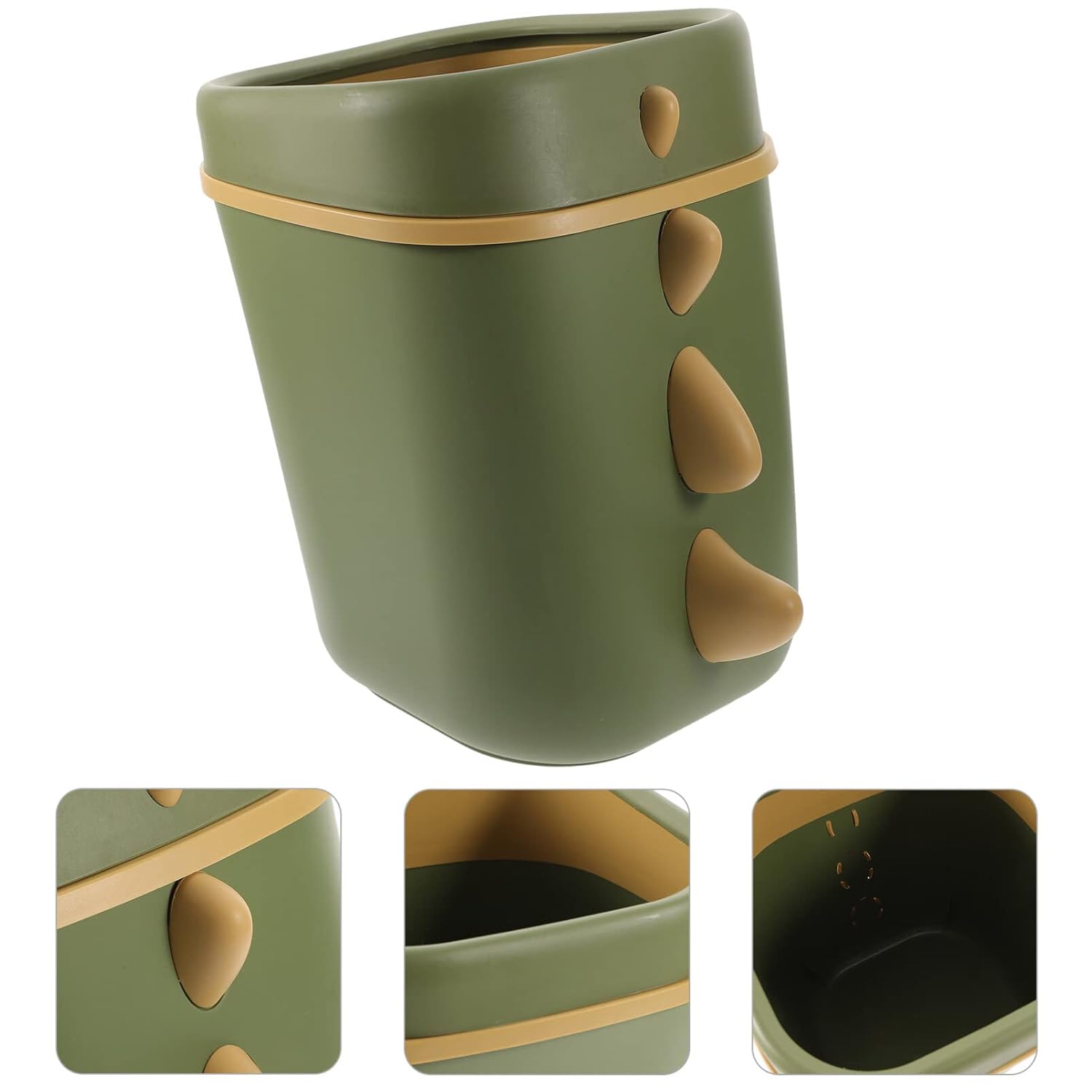 IMIKEYA Dino Trash Can for Home Office Kitchen