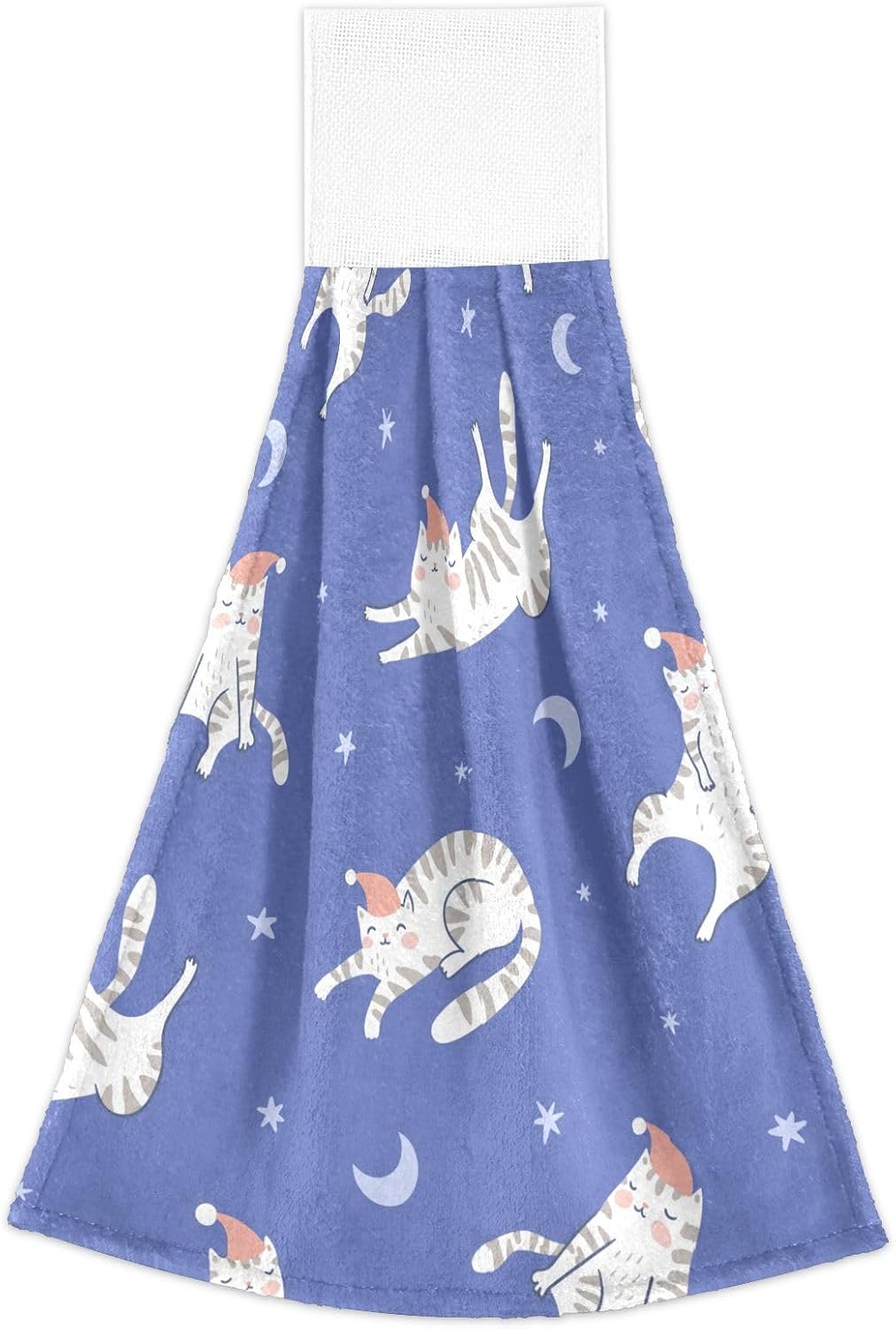OTVEE Sleeping Cats Pattern Dish Towels 2 Pieces
