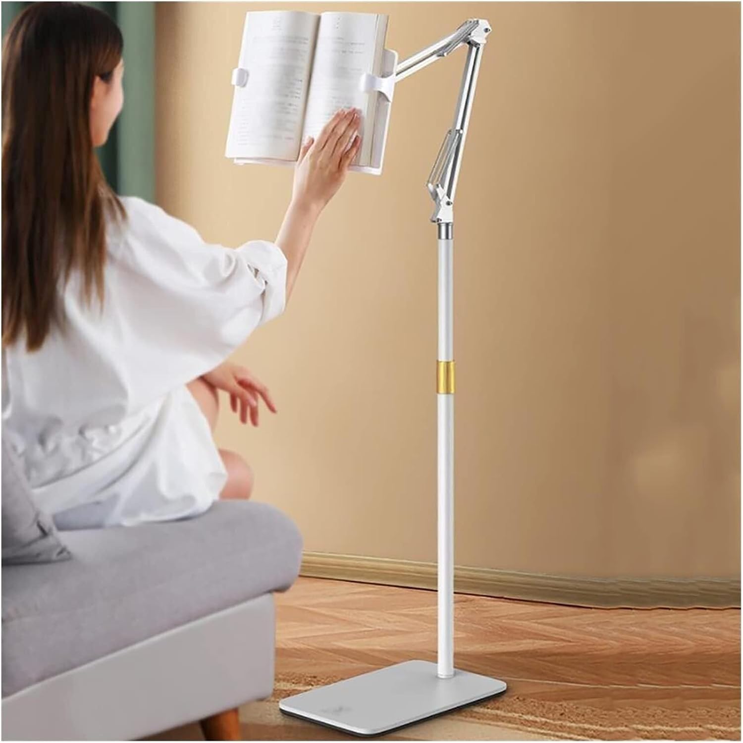 Adjustable Floor Stand for Reading and Cooking 1