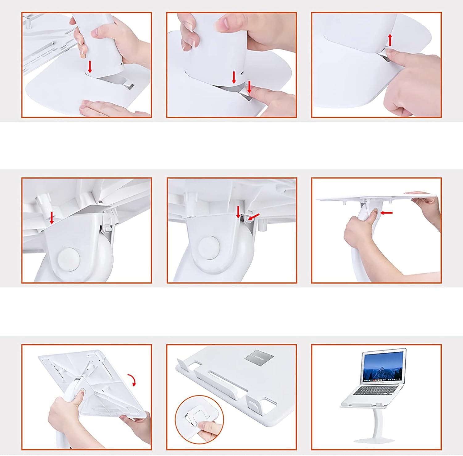 Yuidaaavzz Multifunction Book Stand for Desk Bed Kitchen and Office