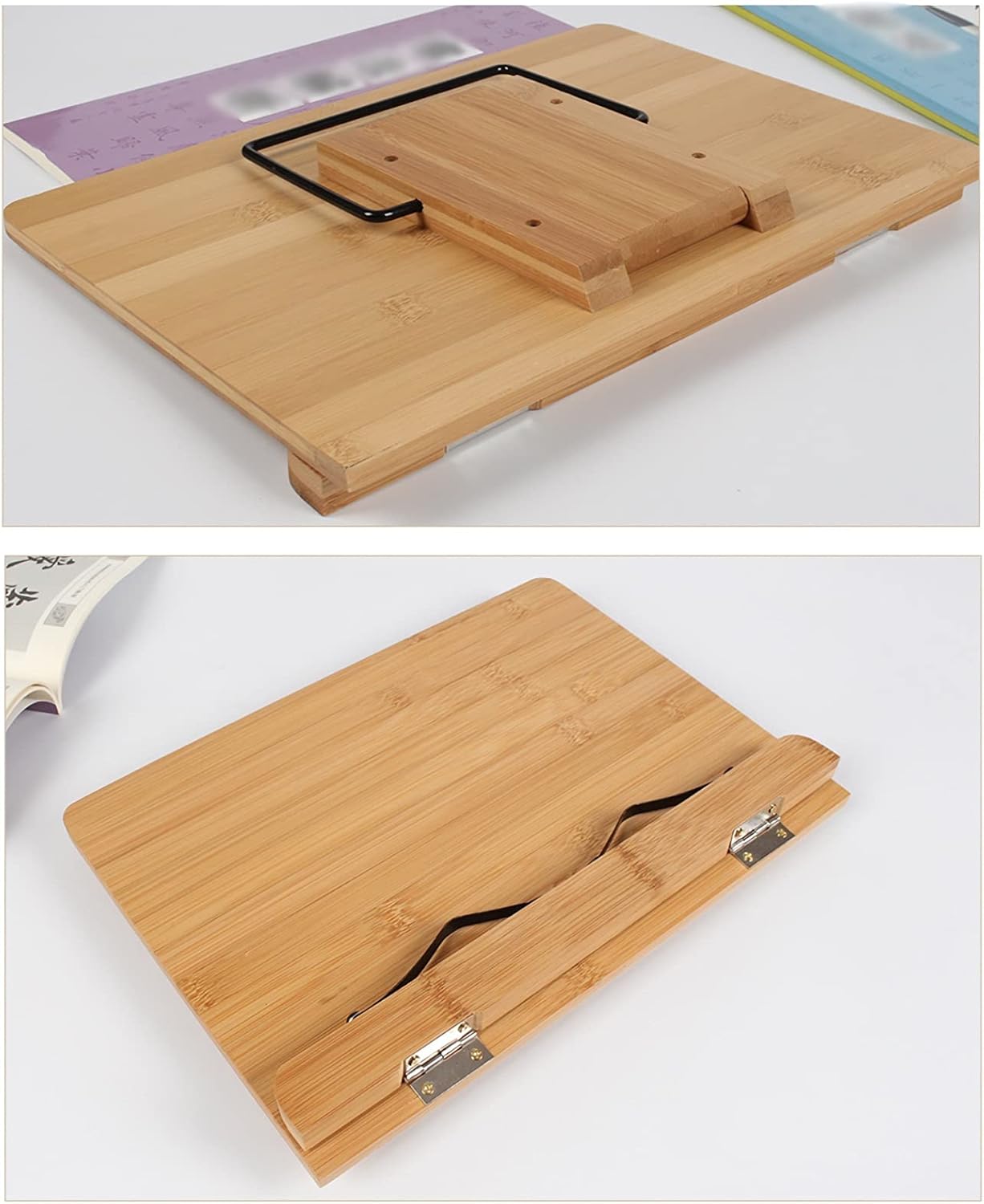Yuidaaavzz Large Book Stand with Adjustable Height
