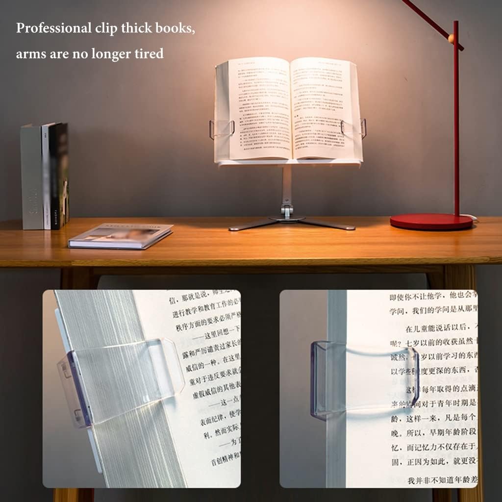 Yuidaaavzz Adjustable Book Stand for Reading 1