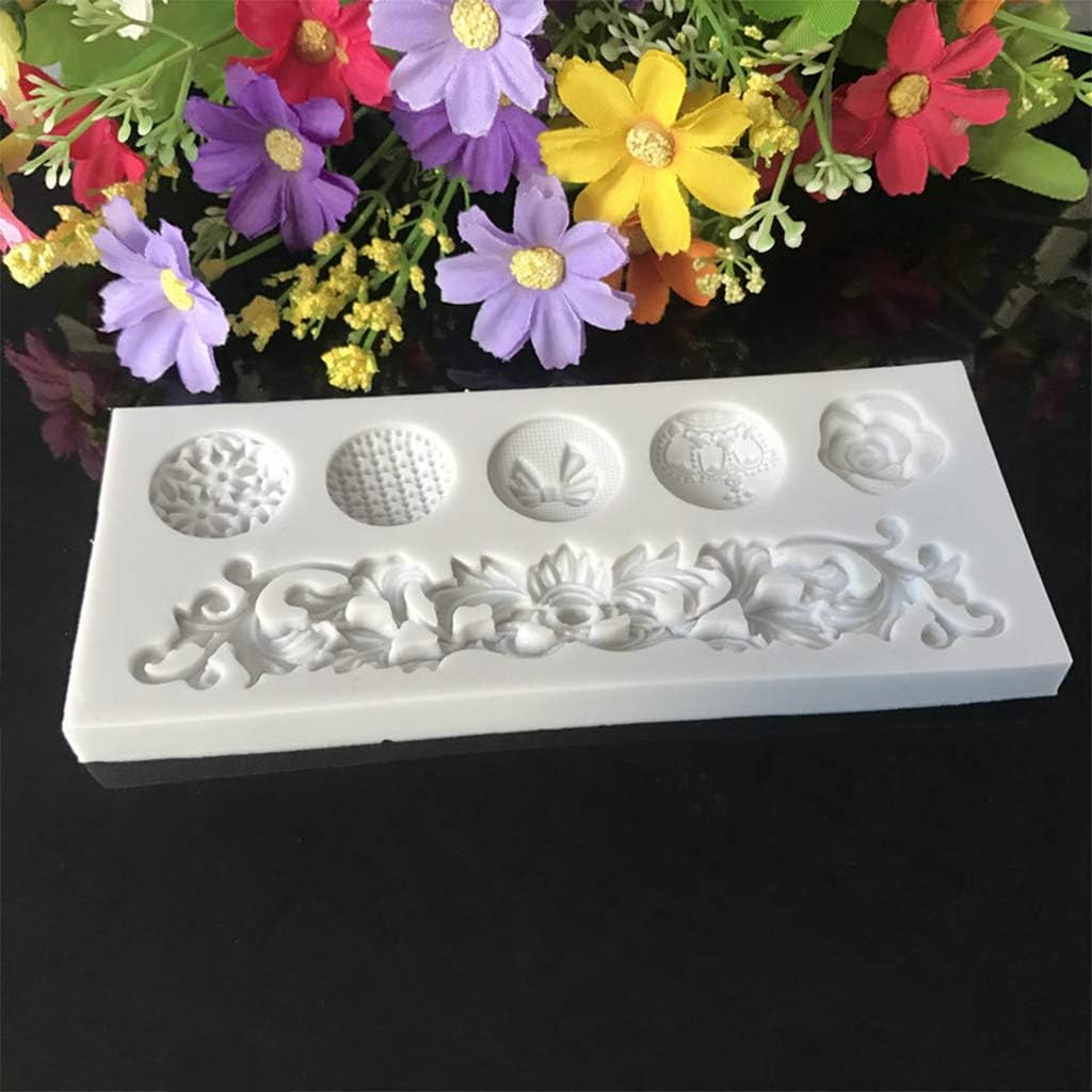 Sugarcraft Embossed Pattern Cookie Silicone Cutter
