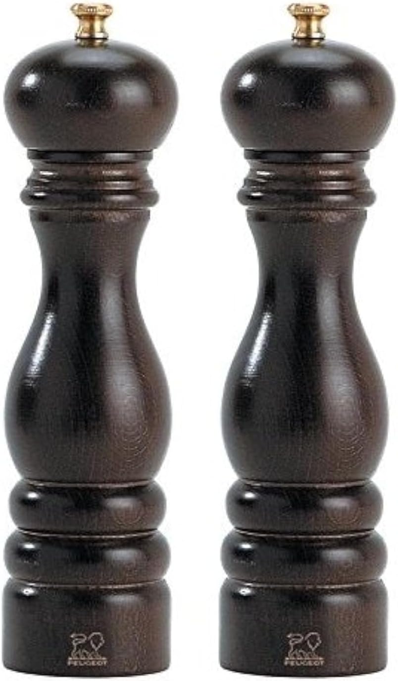 Peugeot Paris Classic 7-Inch Salt Pepper Mill Set Chocolate