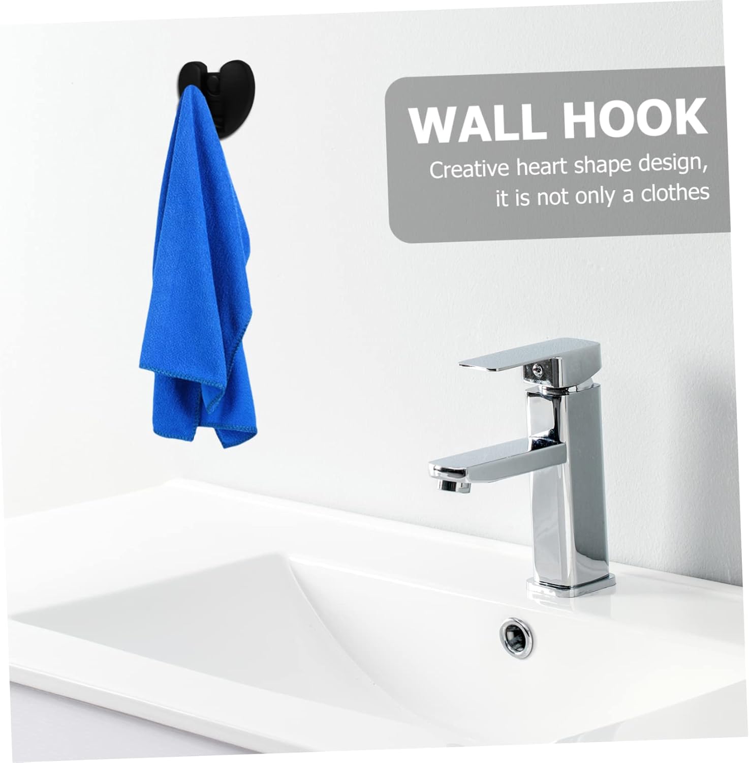 MAGICLULU Gold Heart Shape Wall Mounted Coat Hooks