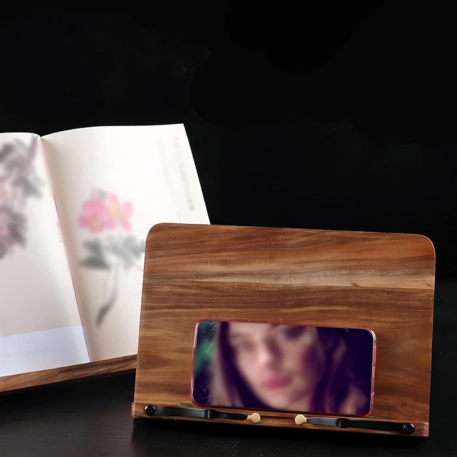 Yuidaaavzz Foldable Book Stand for Reading 1