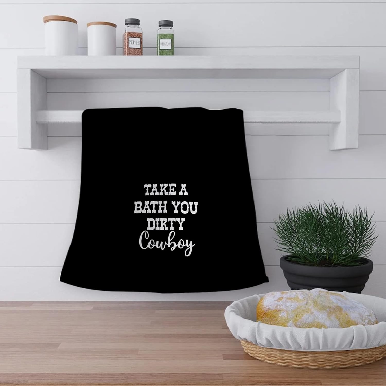 OHSUL Take A Bath You Dirty Cowboy Bath Towel Set of 2