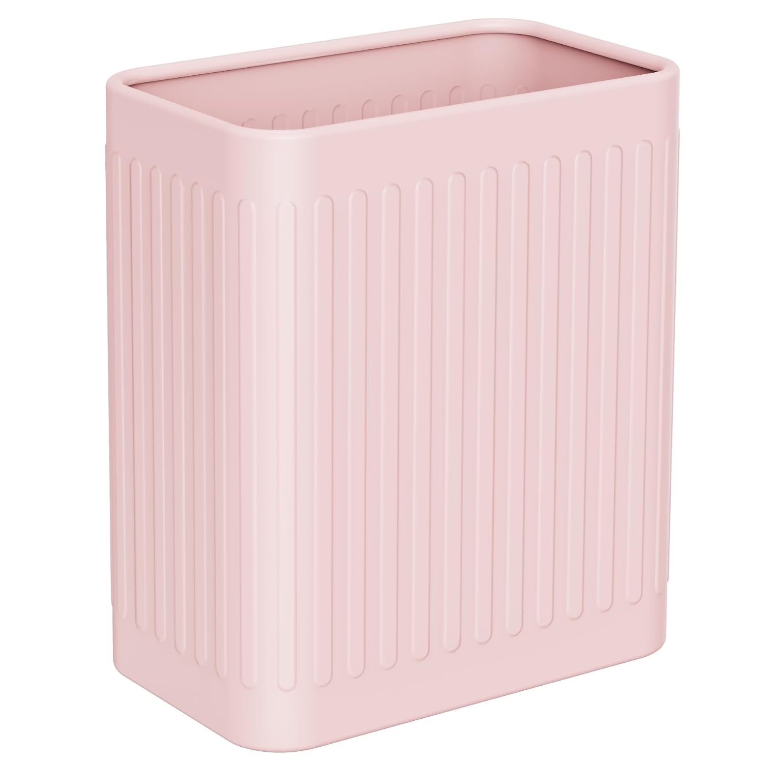 TrashAid Pink 21 Gallon Small Metal Trash Can