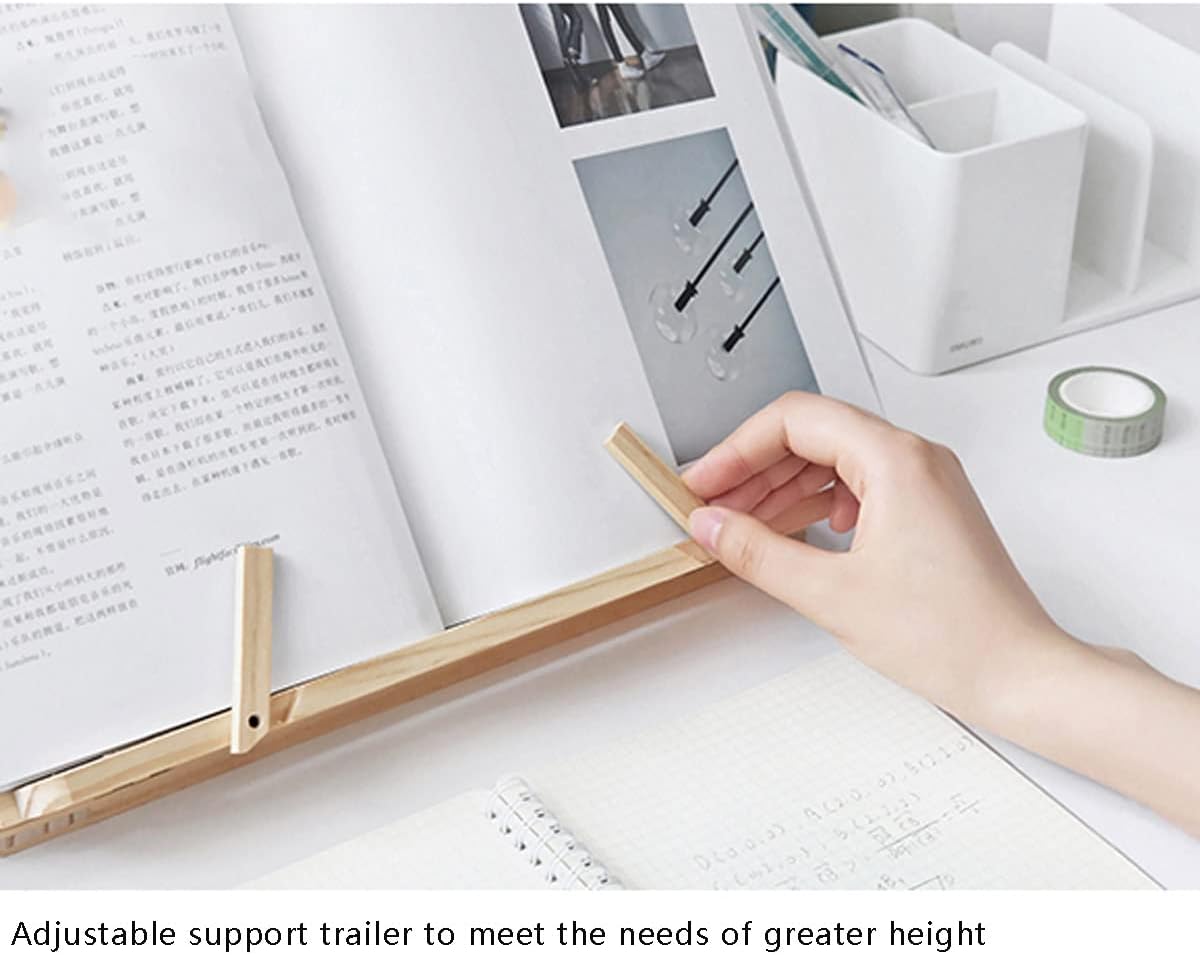 Yuidaaavzz Adjustable Cookbook Holder Book Stand