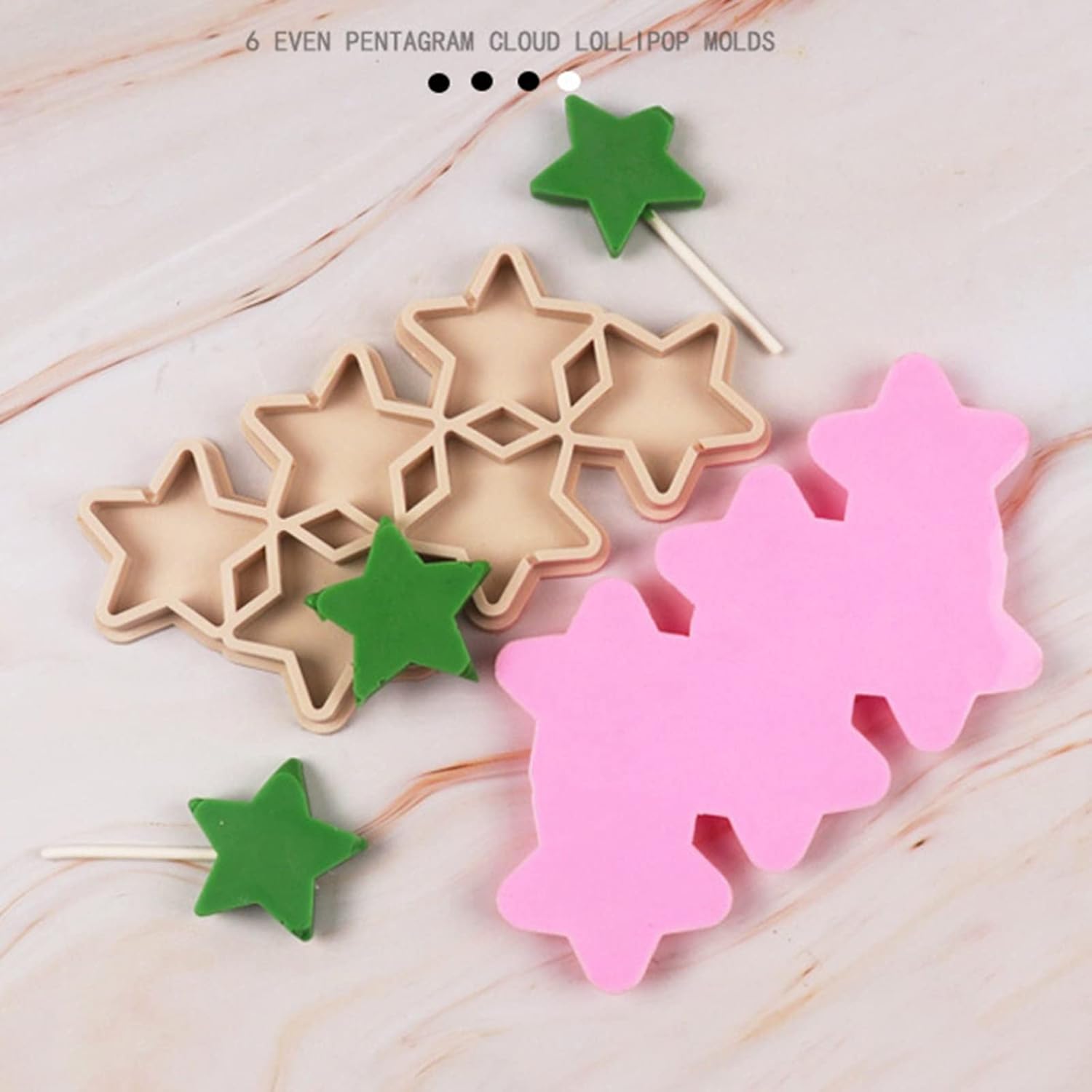 Junhcone Candy Sugar Craft Five-Pointed Star Baking Mold