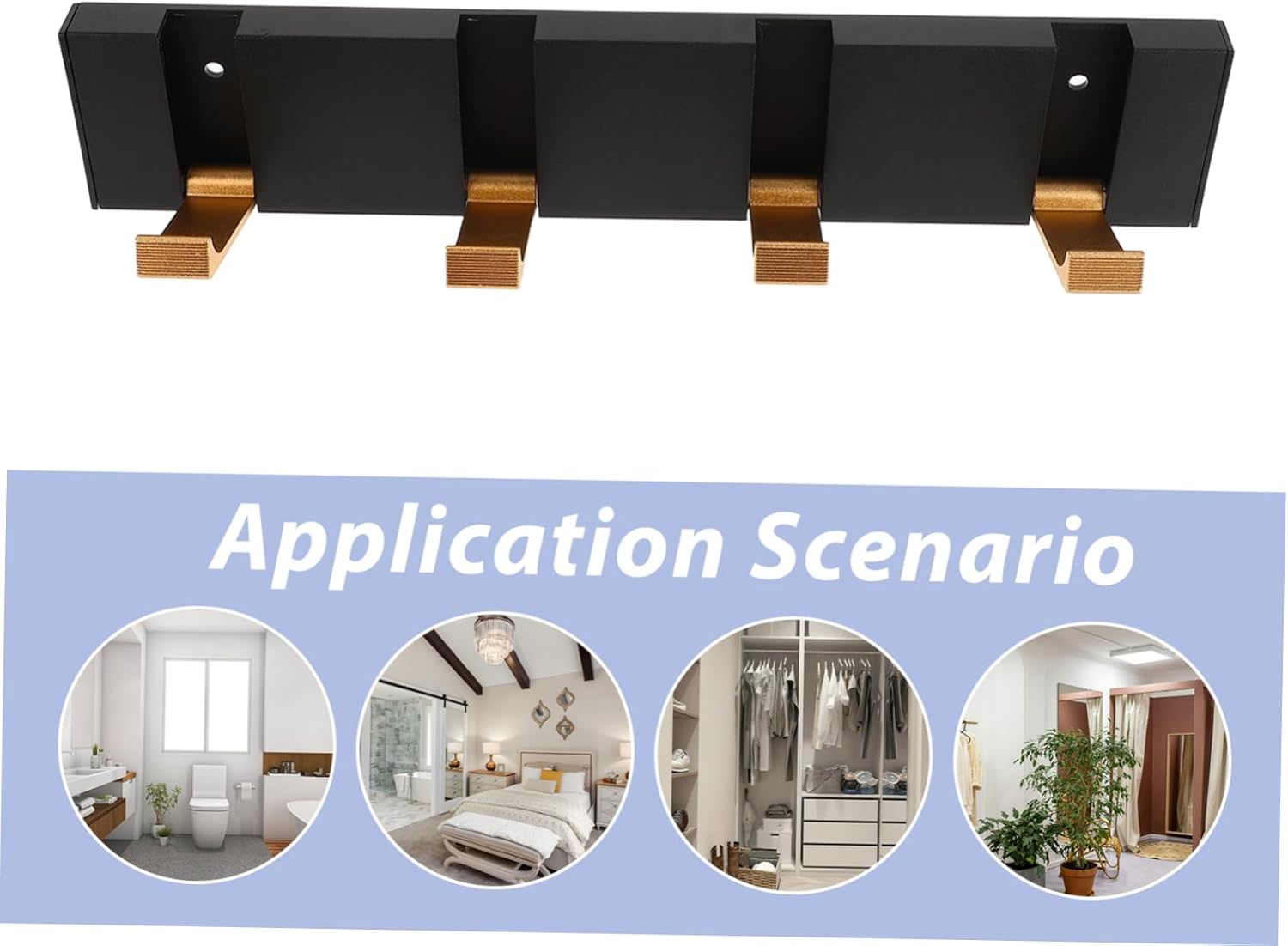 Space Saving Foldable Clothes Hooks Wall Mount Hanger for Towels Purses Hats