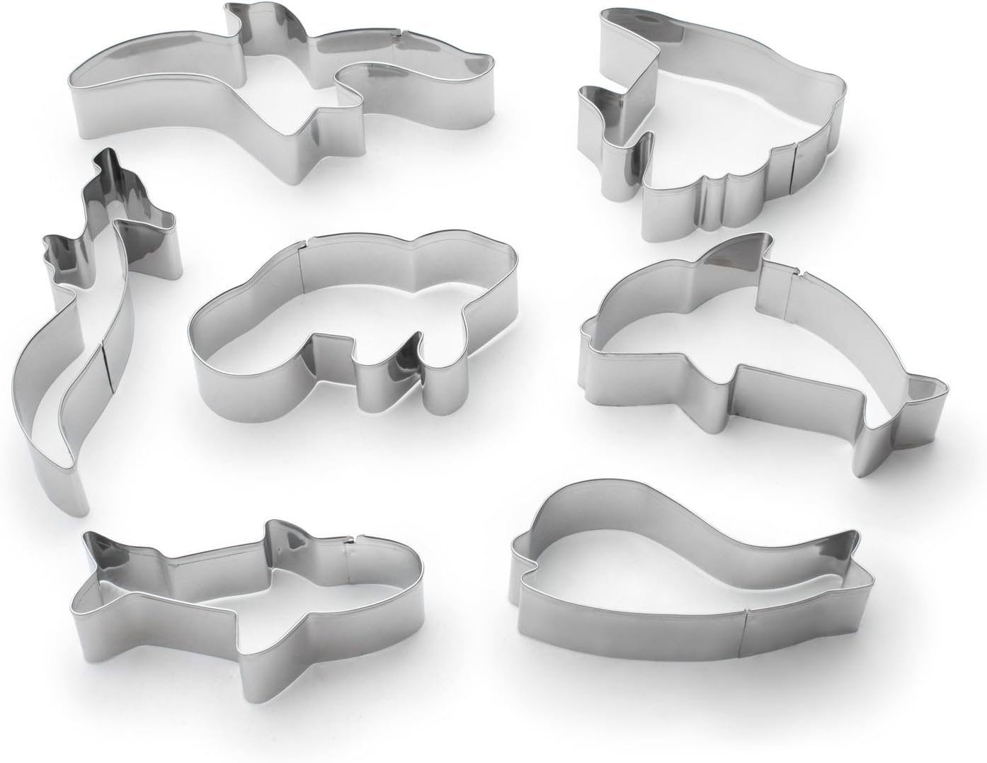Fox Run Marine Life Cookie Cutters Set - Metallic