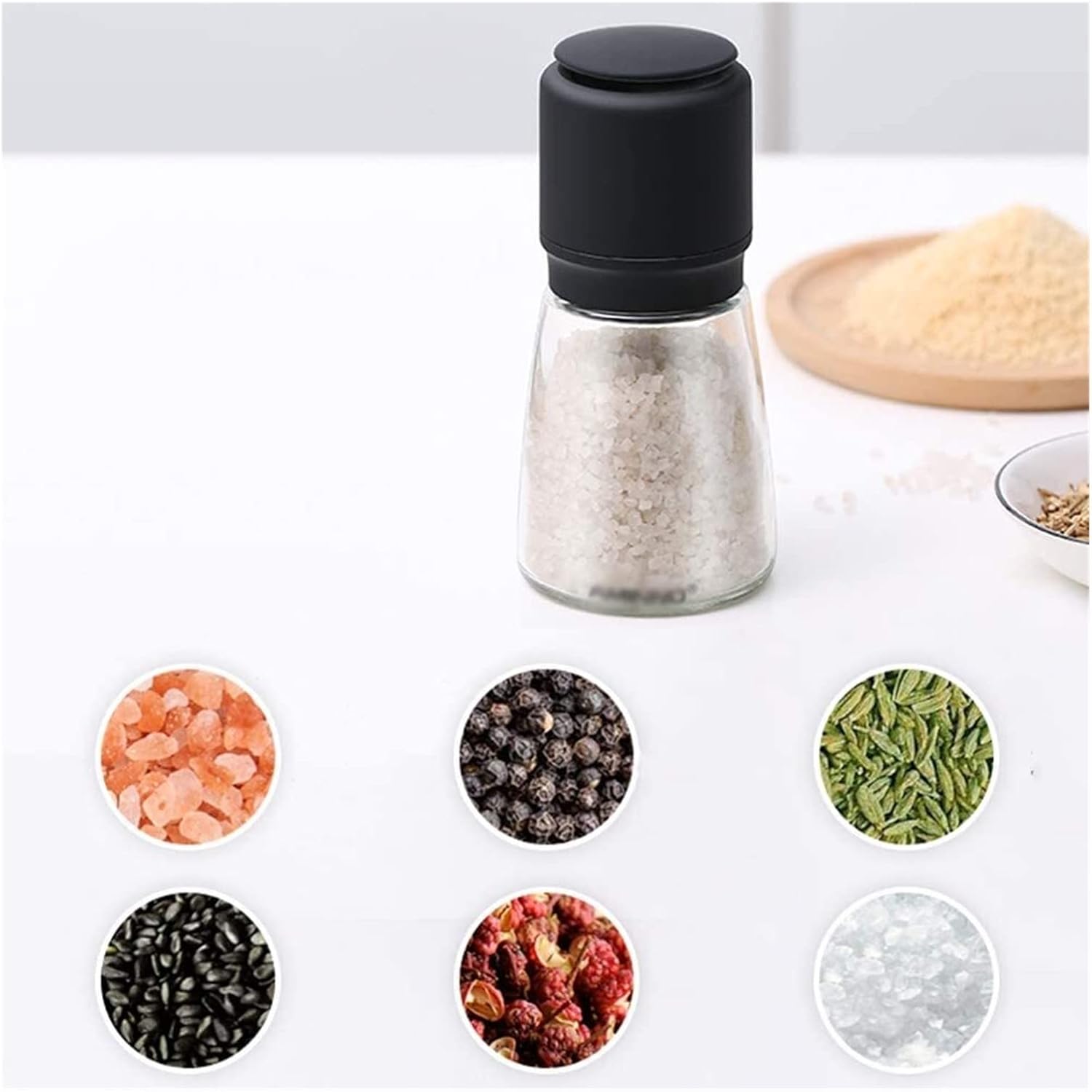 LEIXIUSM Refillable Salt Pepper Mill Set