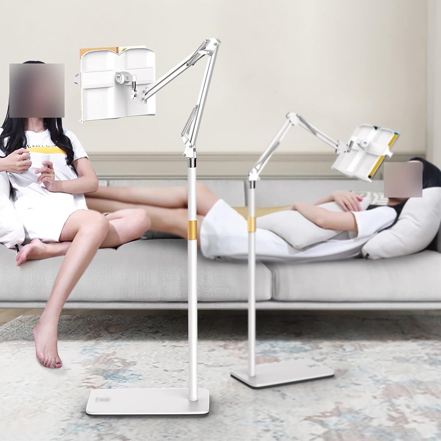 Adjustable Book Stand with Cantilever for Reading