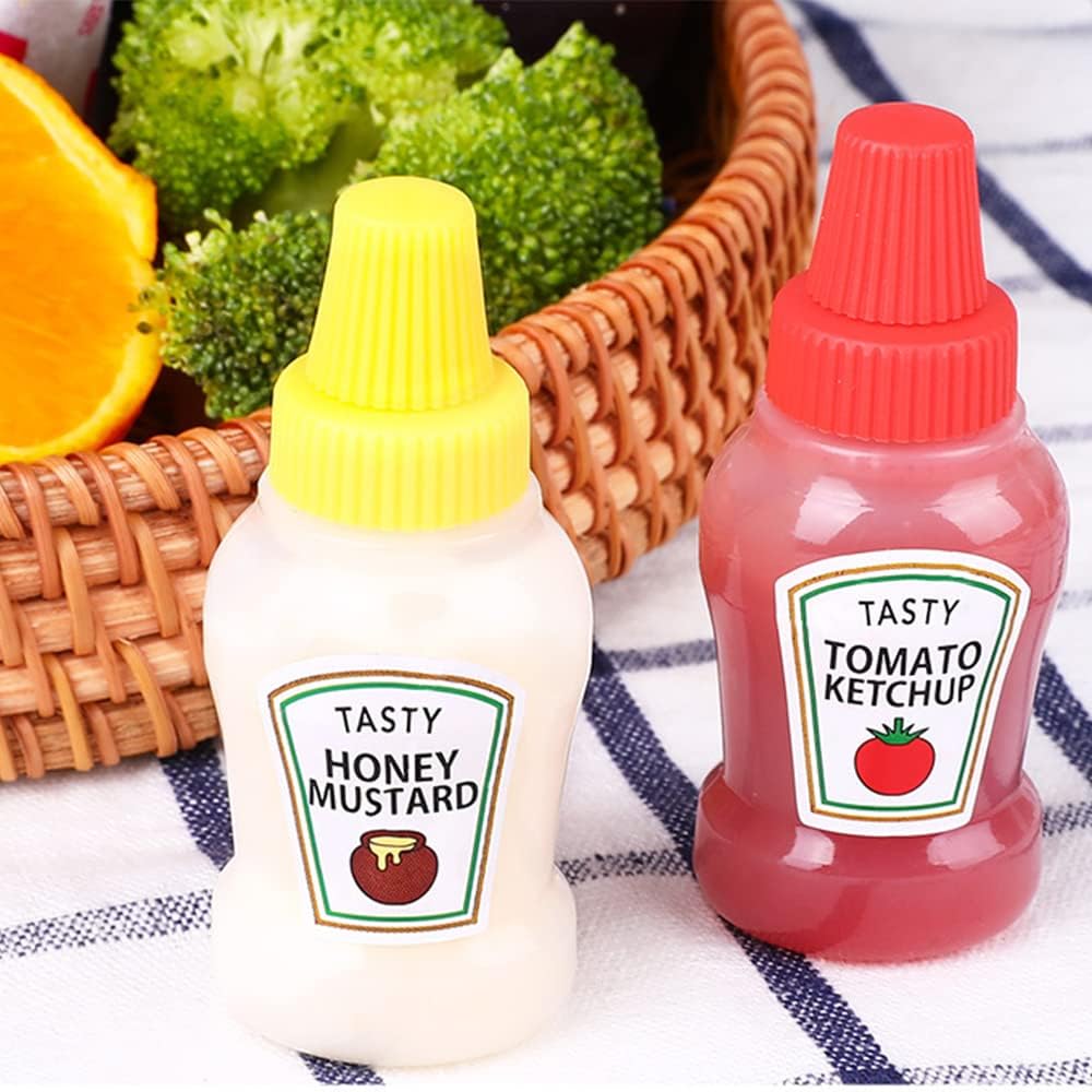 TopHomer Mini Condiment Squeeze Bottles Set