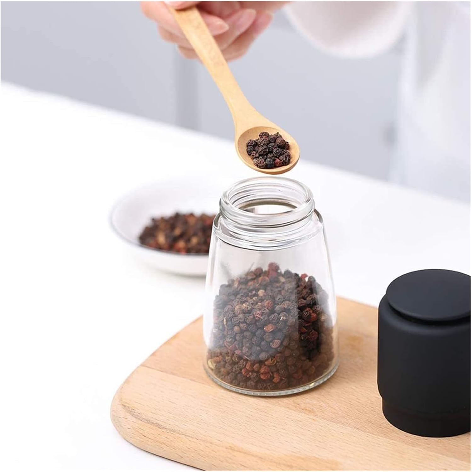 LEIXIUSM Refillable Salt Pepper Mill Set