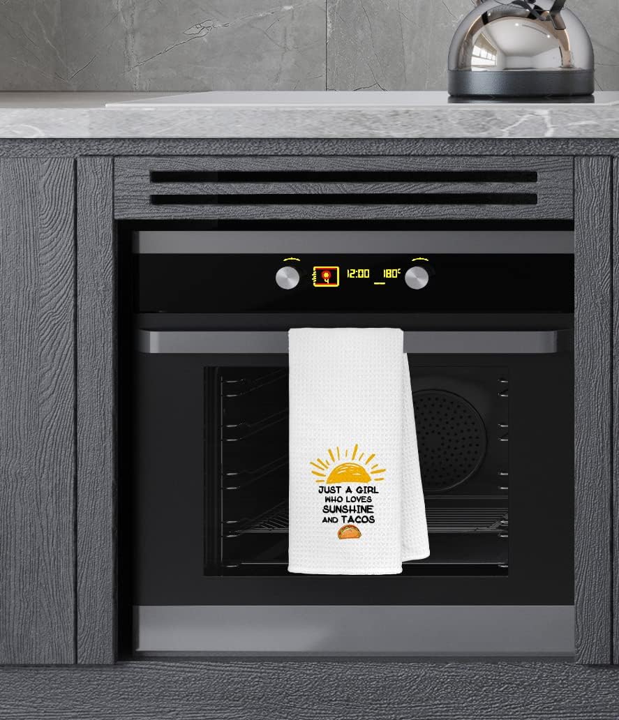 FULSOE Sunshine and Tacos Kitchen Towels 24x16