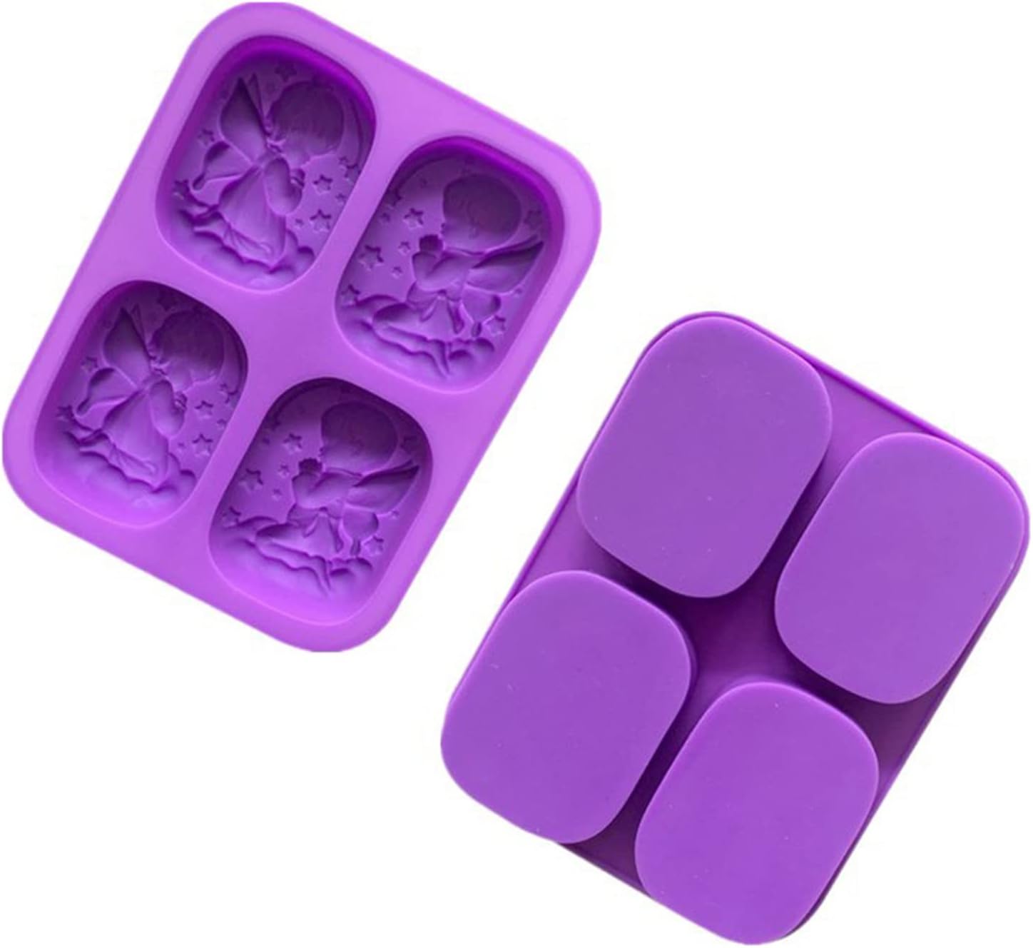 Junhcone Cookie Cutter Fondant Cake Mold Food-Grade Silicone Little Angel Christmas