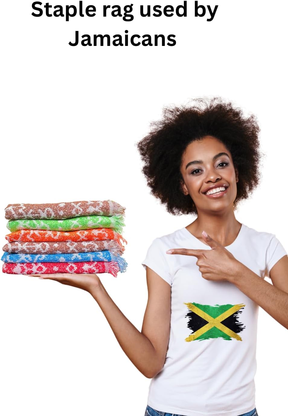 6 Piece Multi-Color Cotton Dish Towel Set