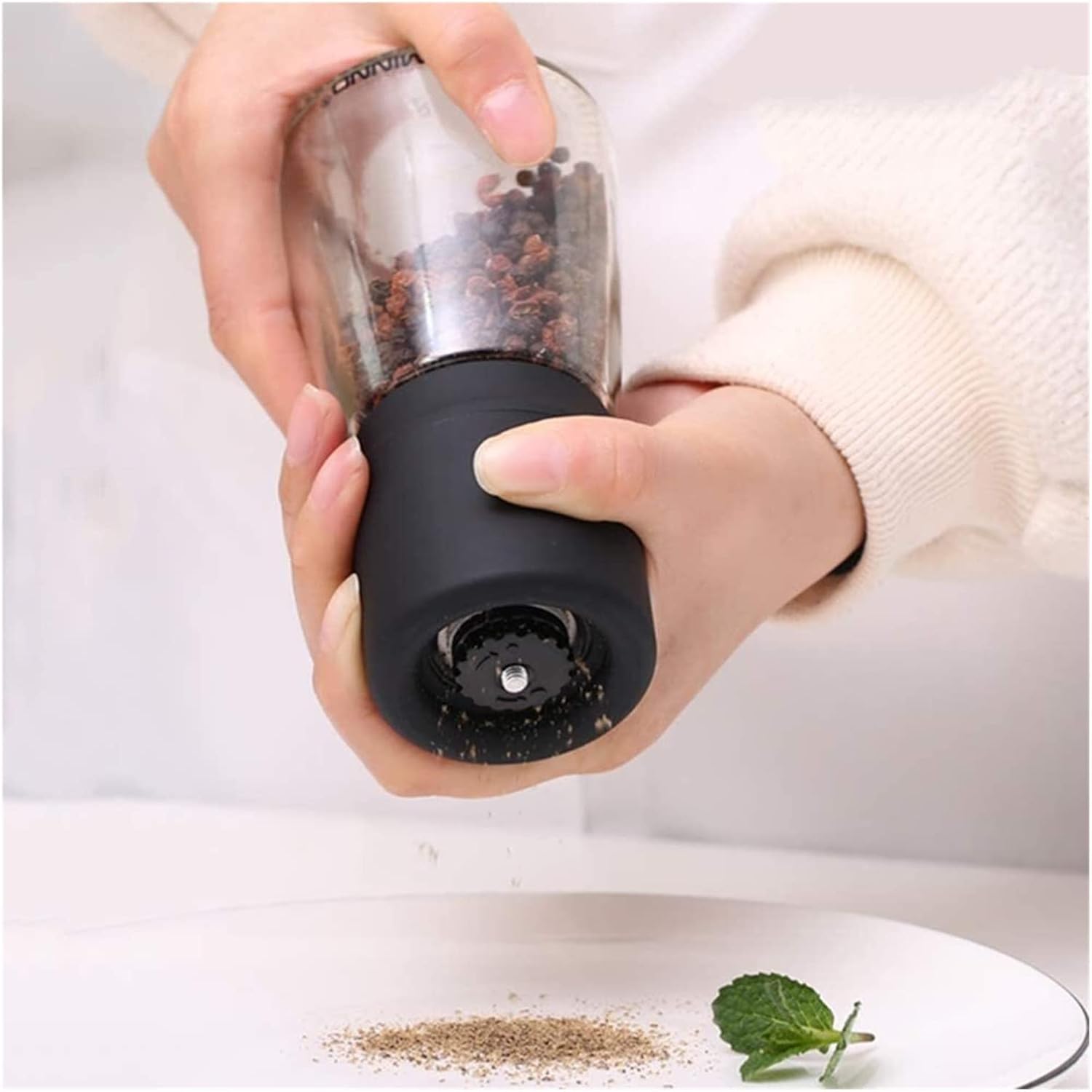 LEIXIUSM Refillable Salt Pepper Mill Set