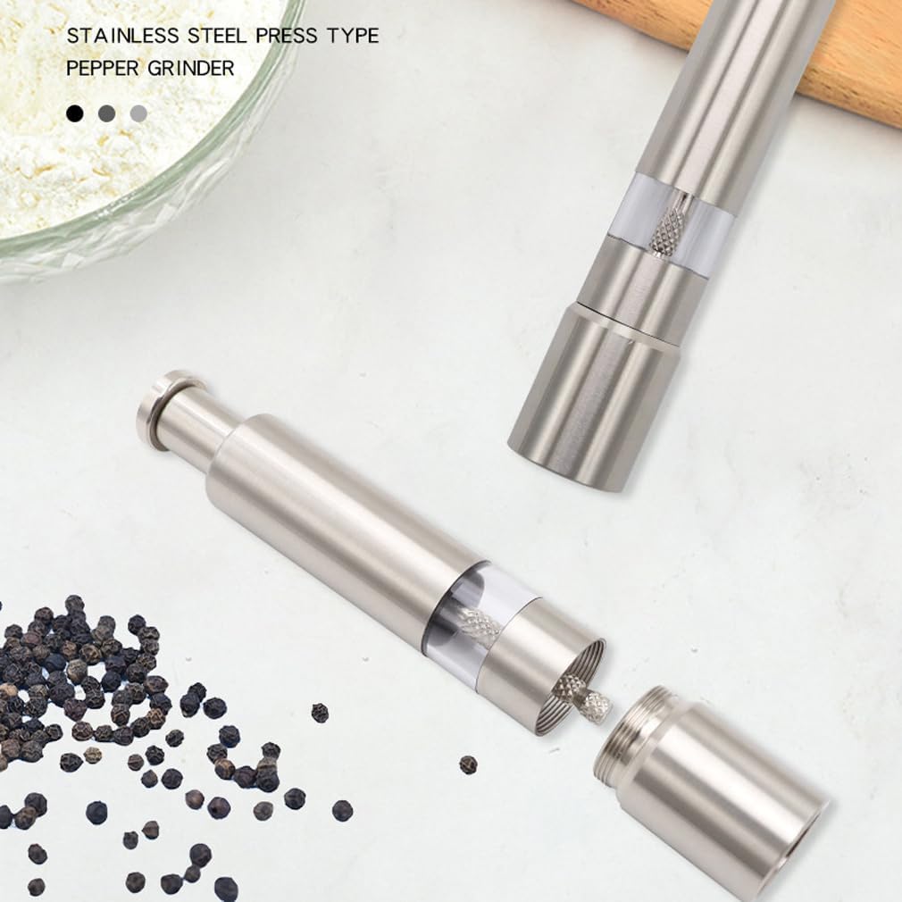 Premium Stainless Steel Salt Pepper Grinder Set