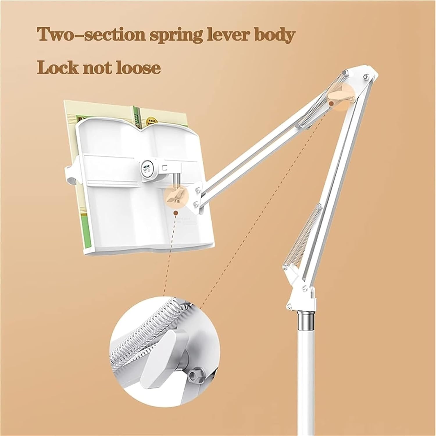 Yuidaaavzz Floor Stand for Book Reading
