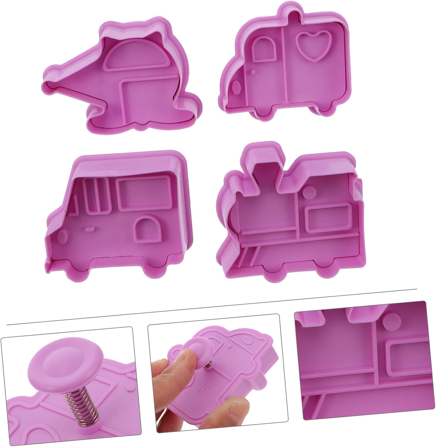Hemoton 12pcs Car Biscuit Baking Mold Set