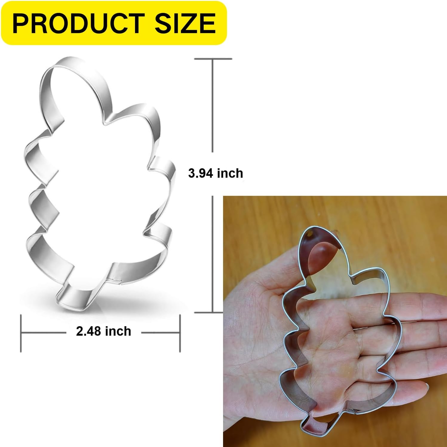 Leaf Cookie Cutter 4 Inch - Baking Tool for Parties