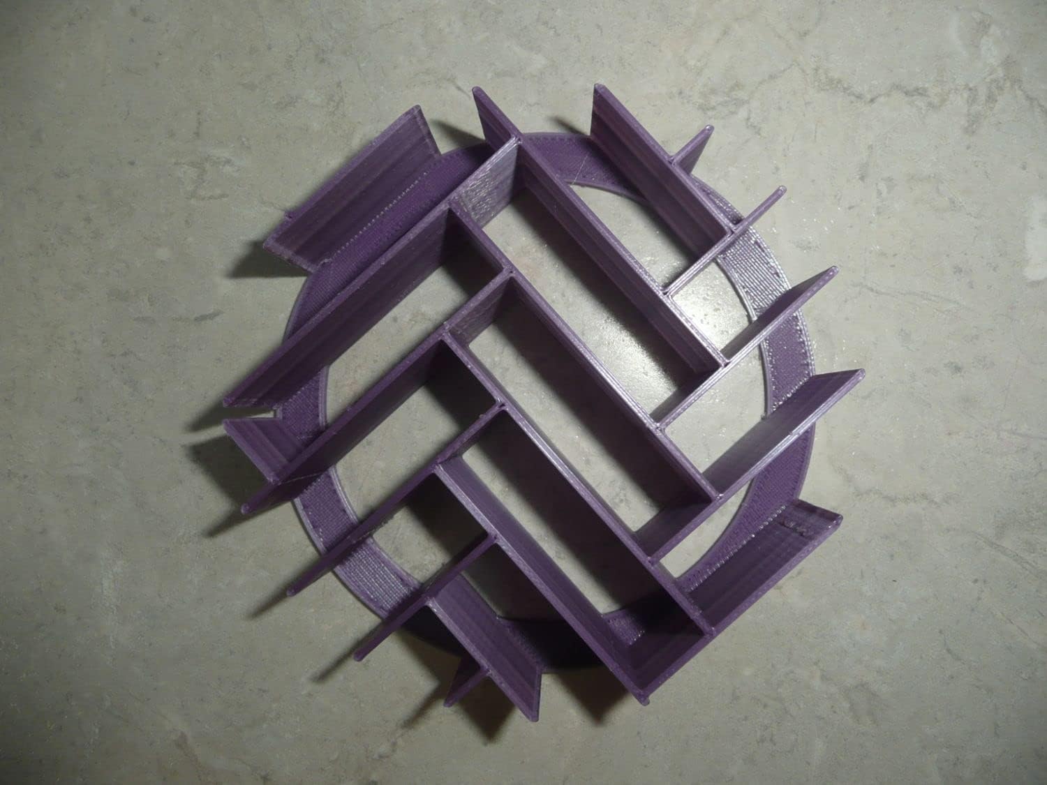 YNGLLC Herringbone Concha Cutter Bread Stamp Purple