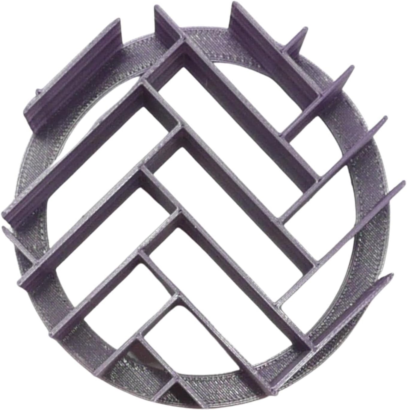 YNGLLC Herringbone Concha Cutter Bread Stamp Purple