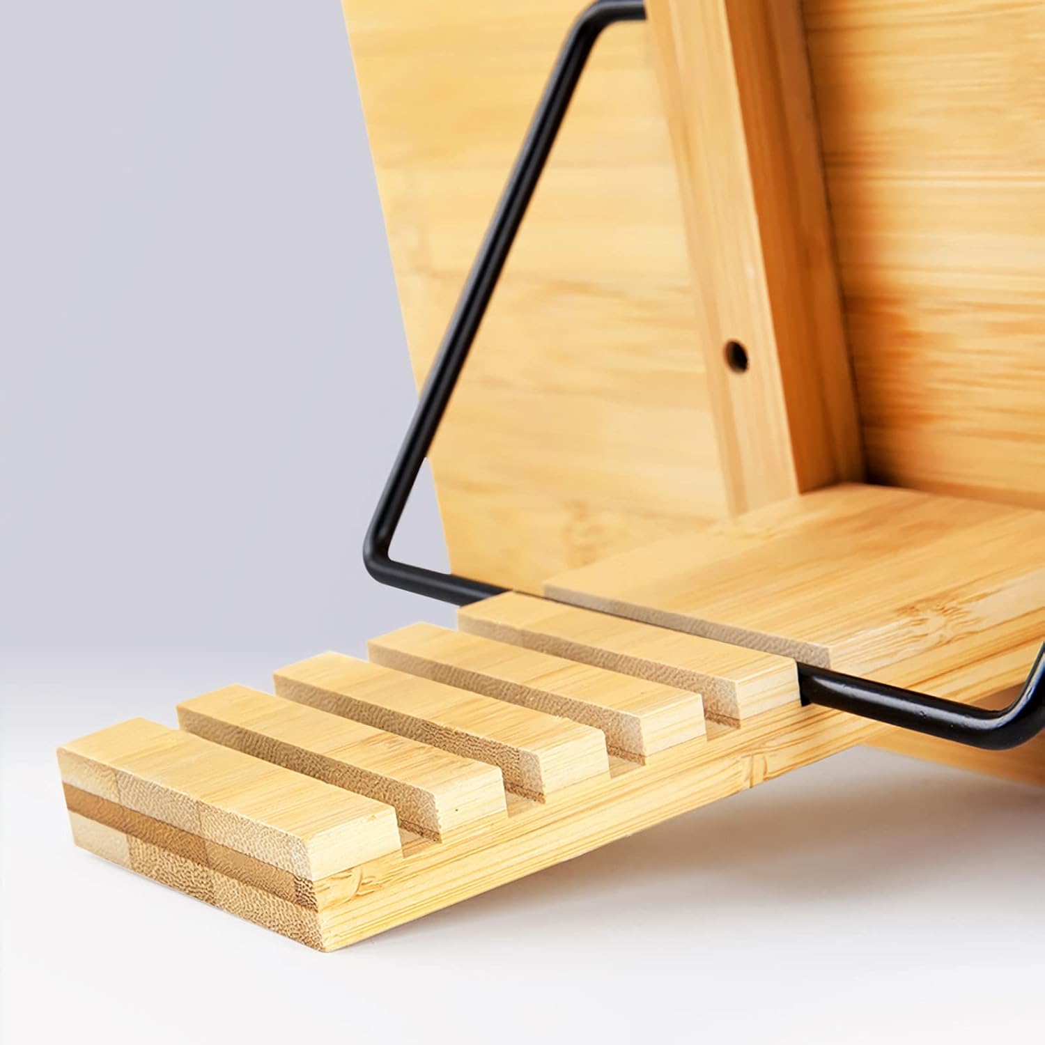 Yuidaaavzz Foldable Book Stand with Adjustable Height 1