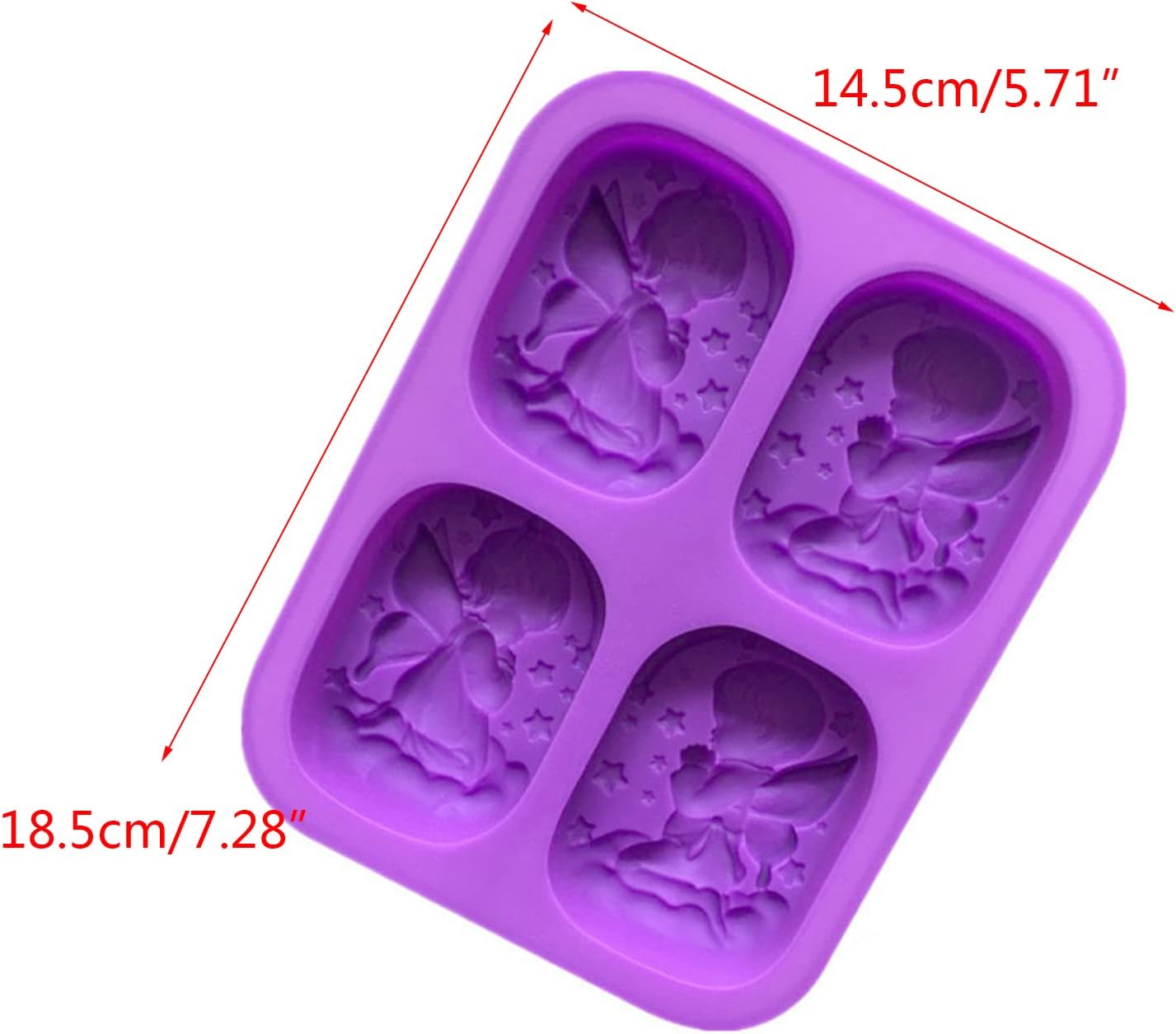 Junhcone Cookie Cutter Fondant Cake Mold Food-Grade Silicone Little Angel Christmas