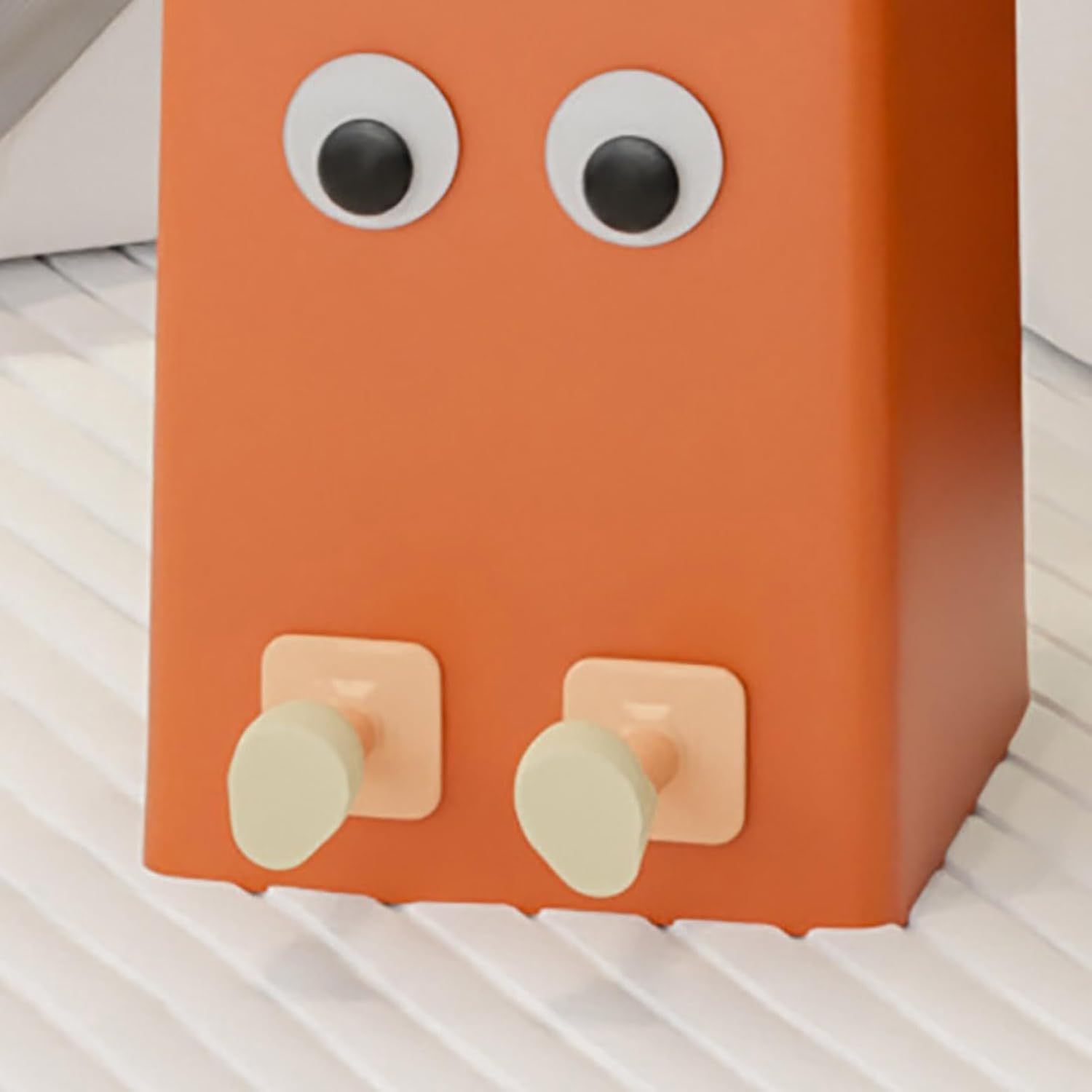 leasote Cartoon Trash Bin for Kids Bathroom Kitchen Office Orange L