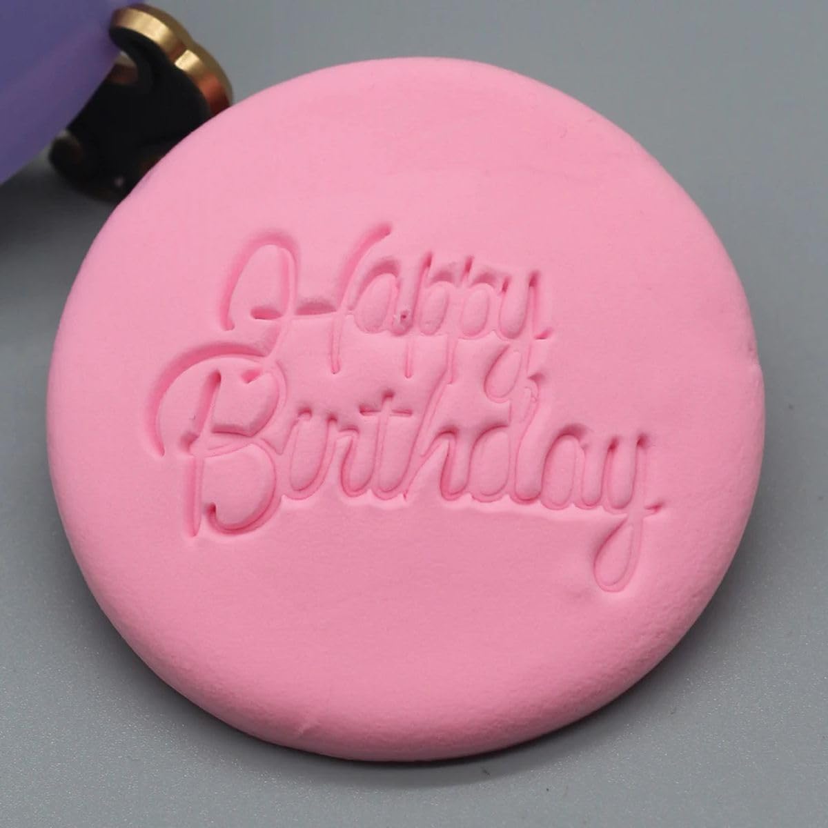 UVITJEPKA 2025 Acrylic Birthday Cookie Press Stencil Cutter