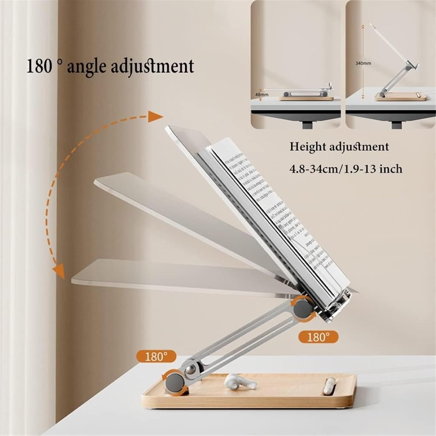 Yuidaaavzz Multi-Function Book Stand for Reading and Cooking