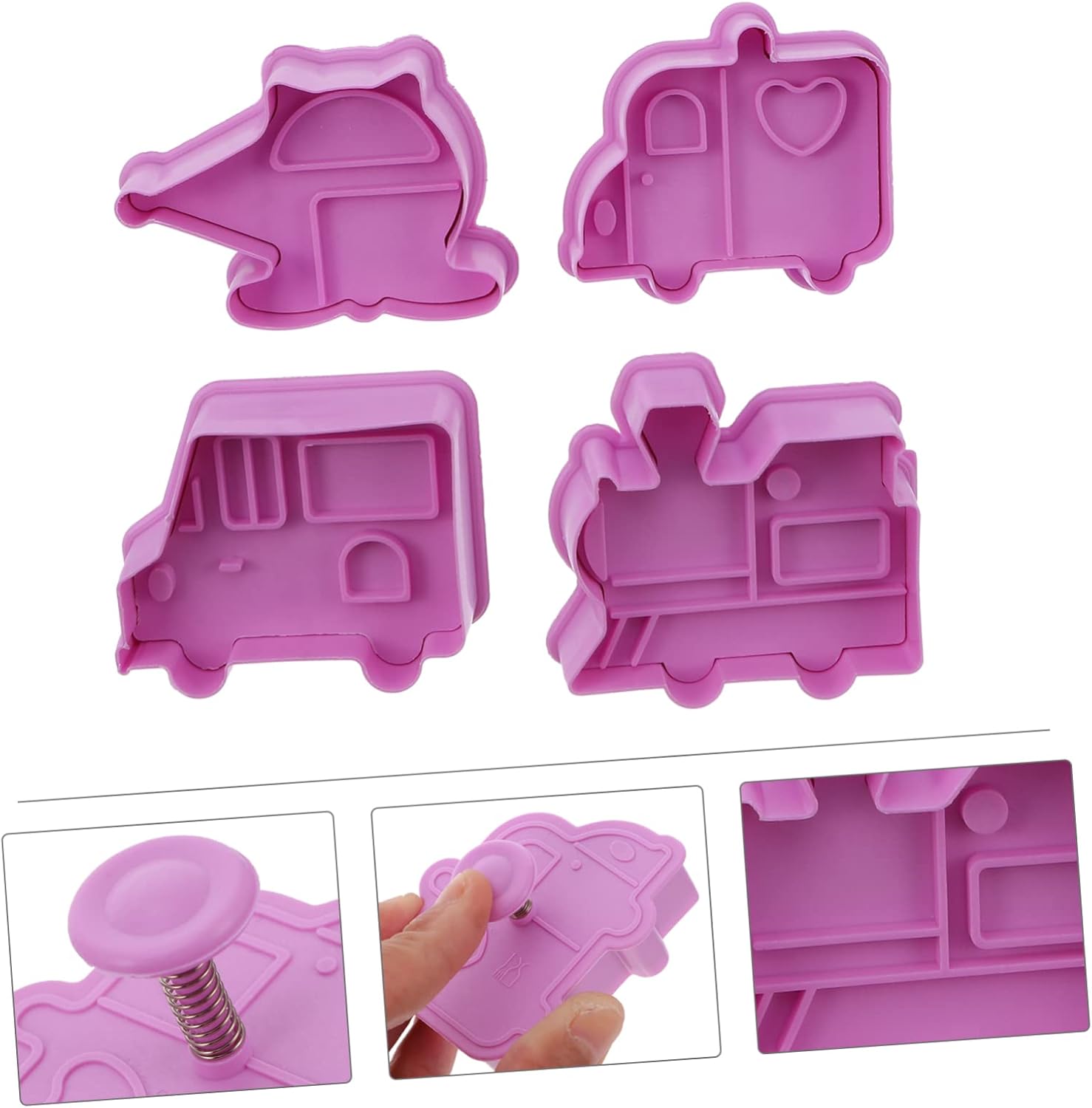 NOLITOY 12pcs Cartoon Biscuit Mold Baking Set