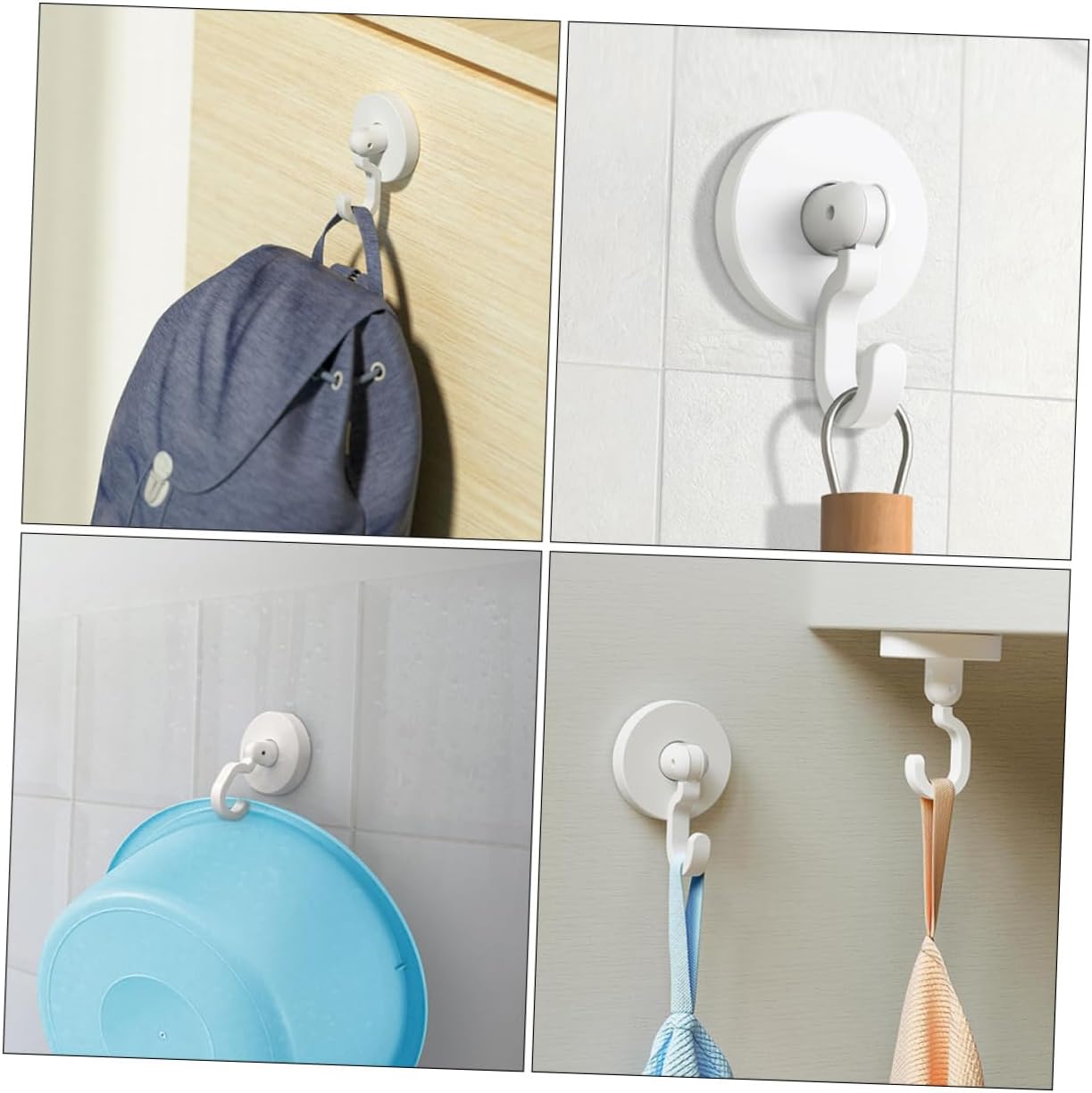 3pcs Home Hooks Removable Wall Hooks for Towels and Kitchen Items