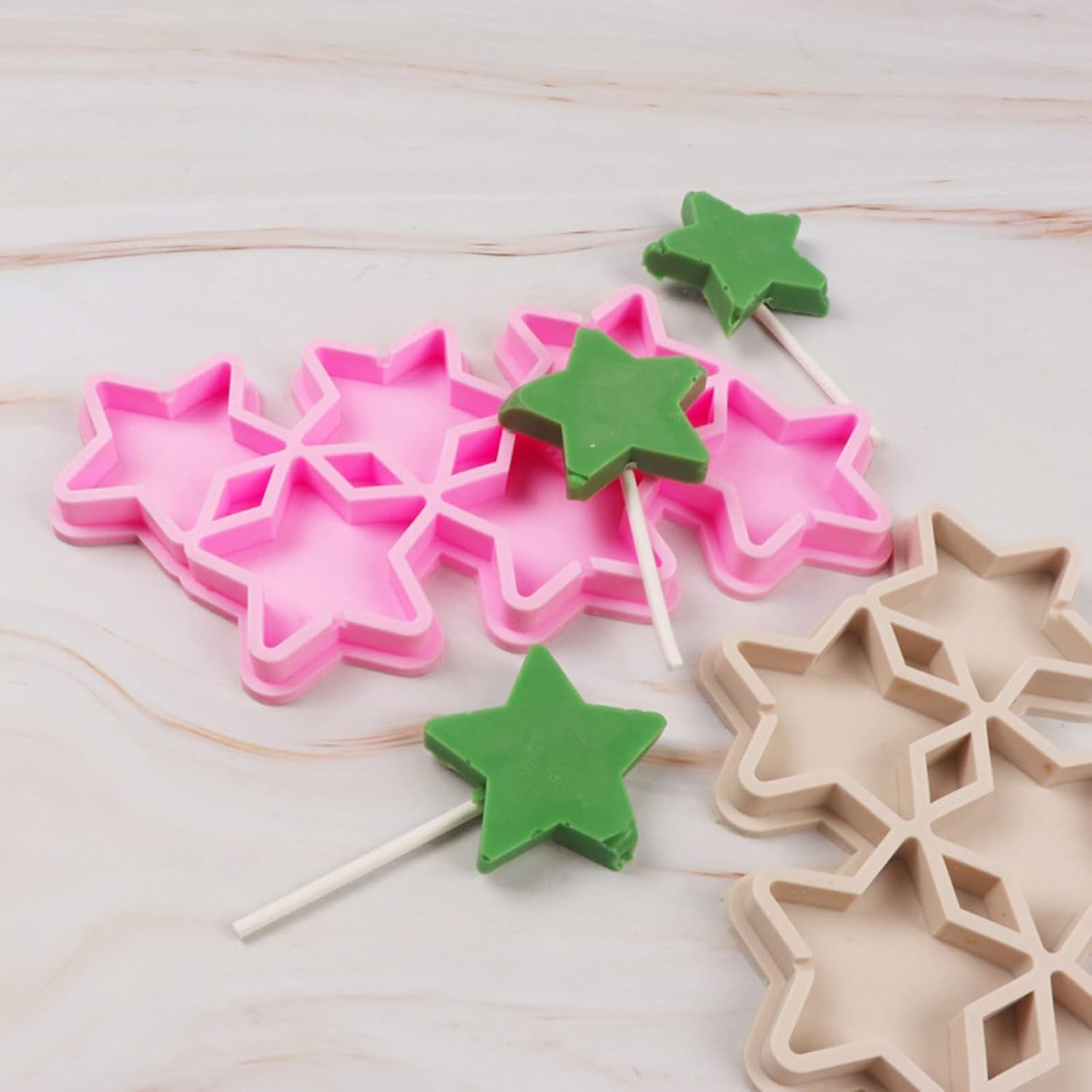 Junhcone Candy Sugar Craft Five-Pointed Star Baking Mold