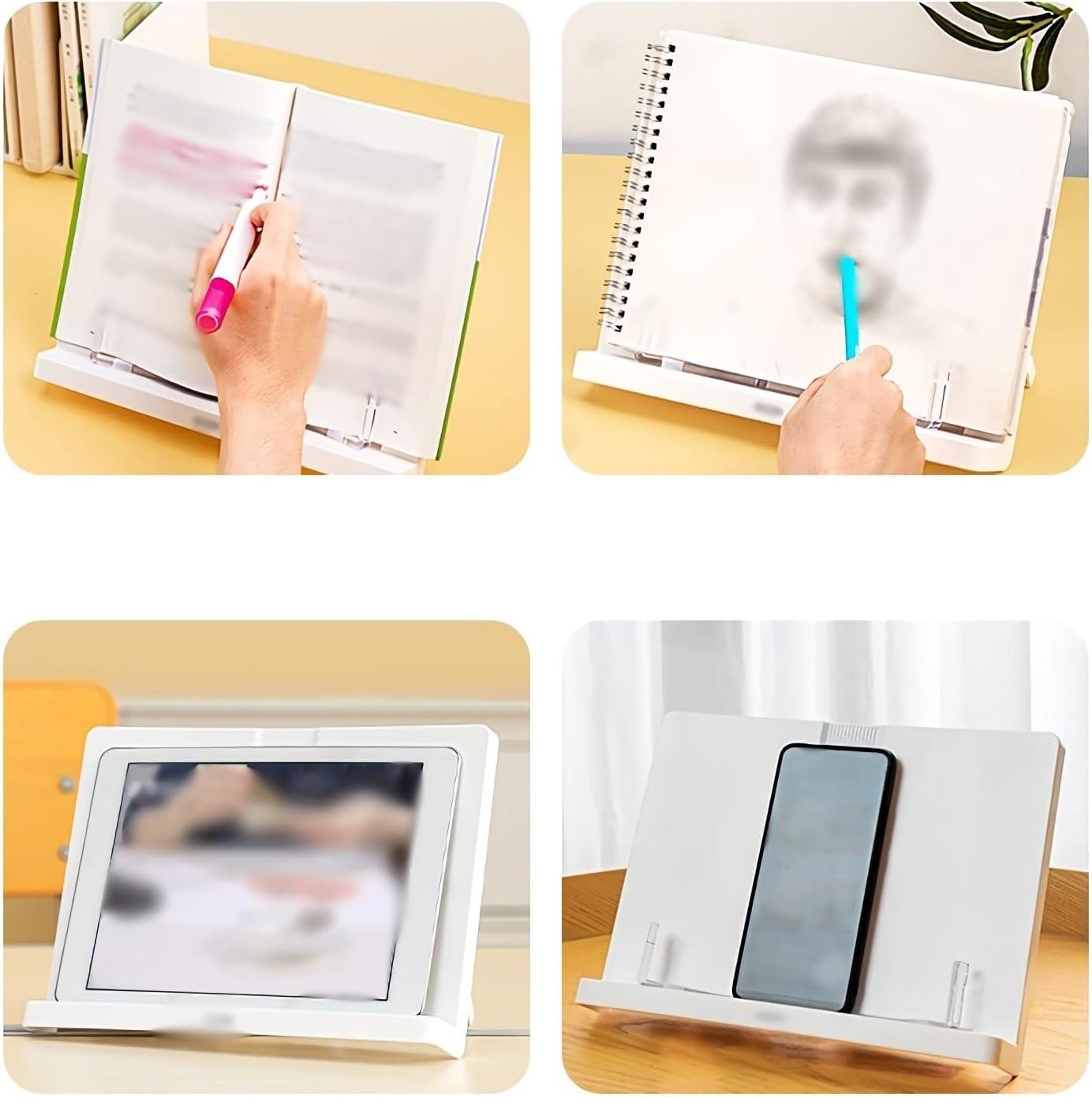 Adjustable Book Stand for Kitchen and Office Reading