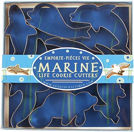 Fox Run Marine Life Cookie Cutters Set - Metallic