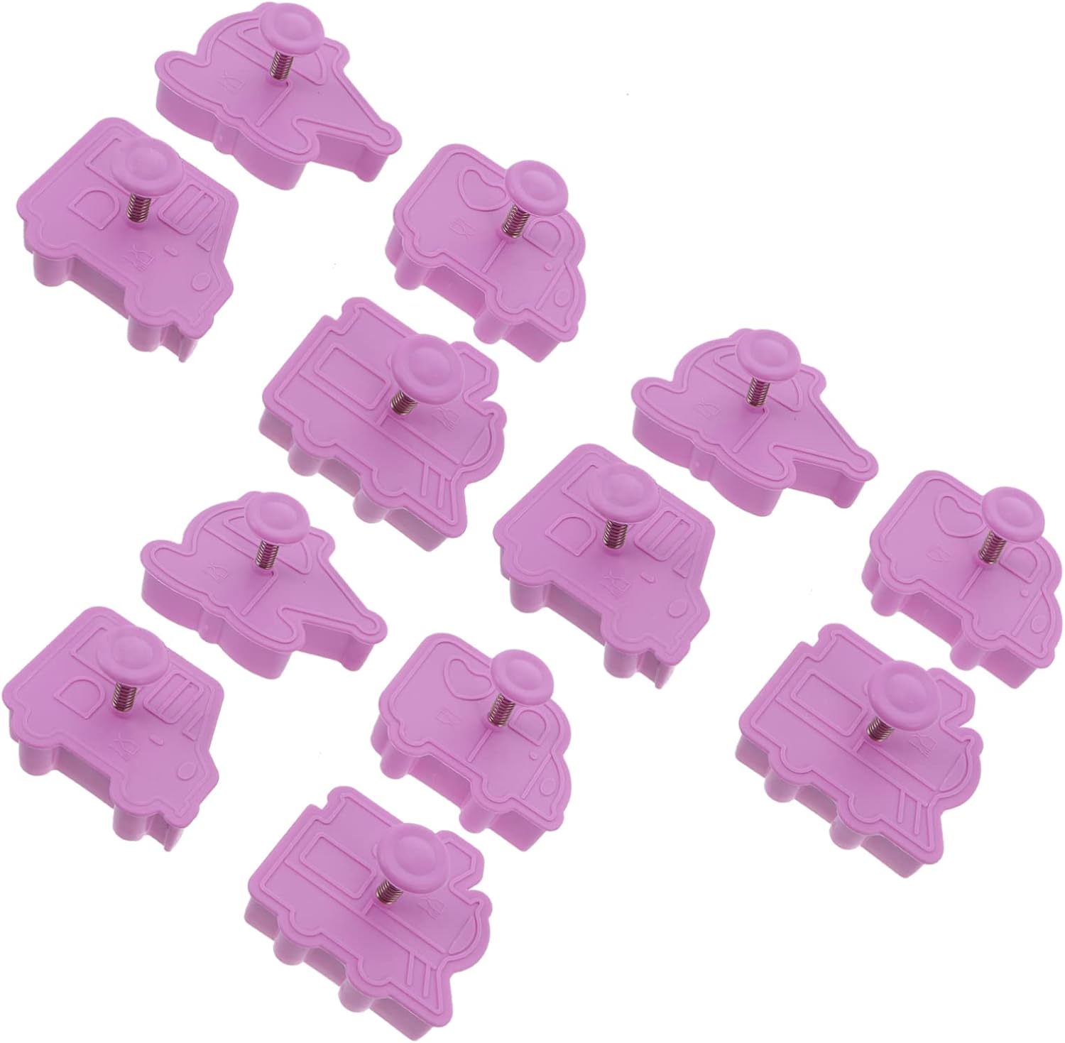 NOLITOY 12pcs Cartoon Biscuit Mold Baking Set