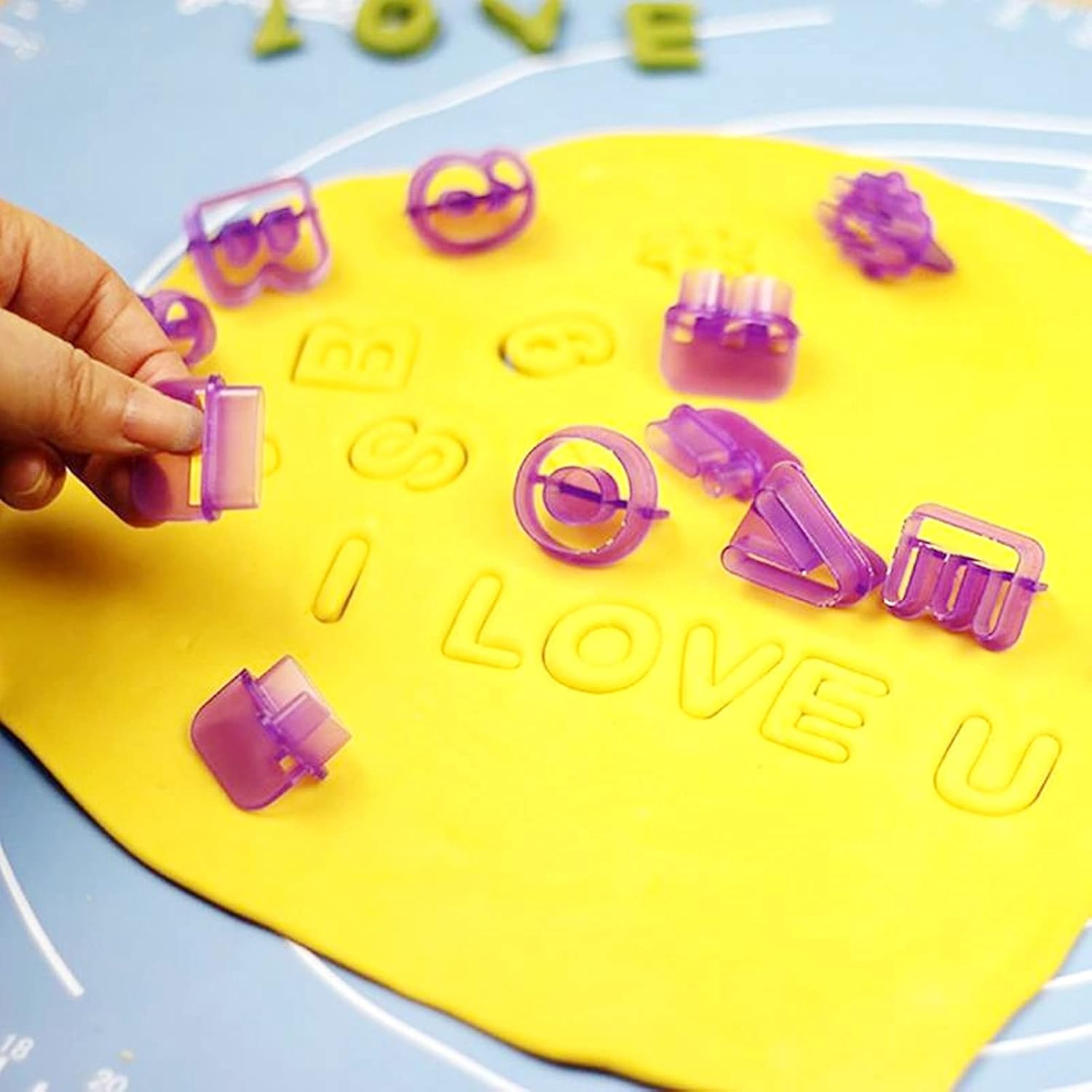 Alvinlite 40-Pcs Fondant Letter Number Cutter Set