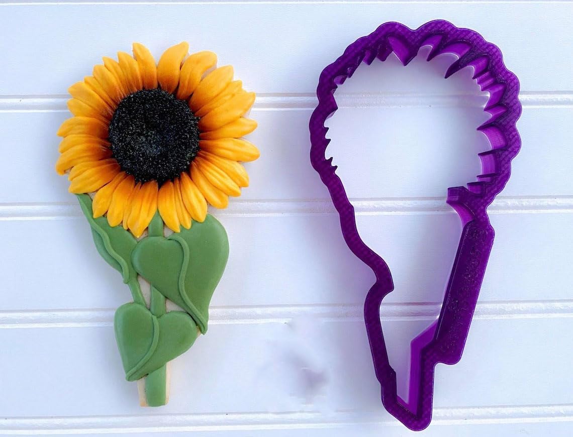 Cute Cookie Cutters with Sunflower Bouquet Design