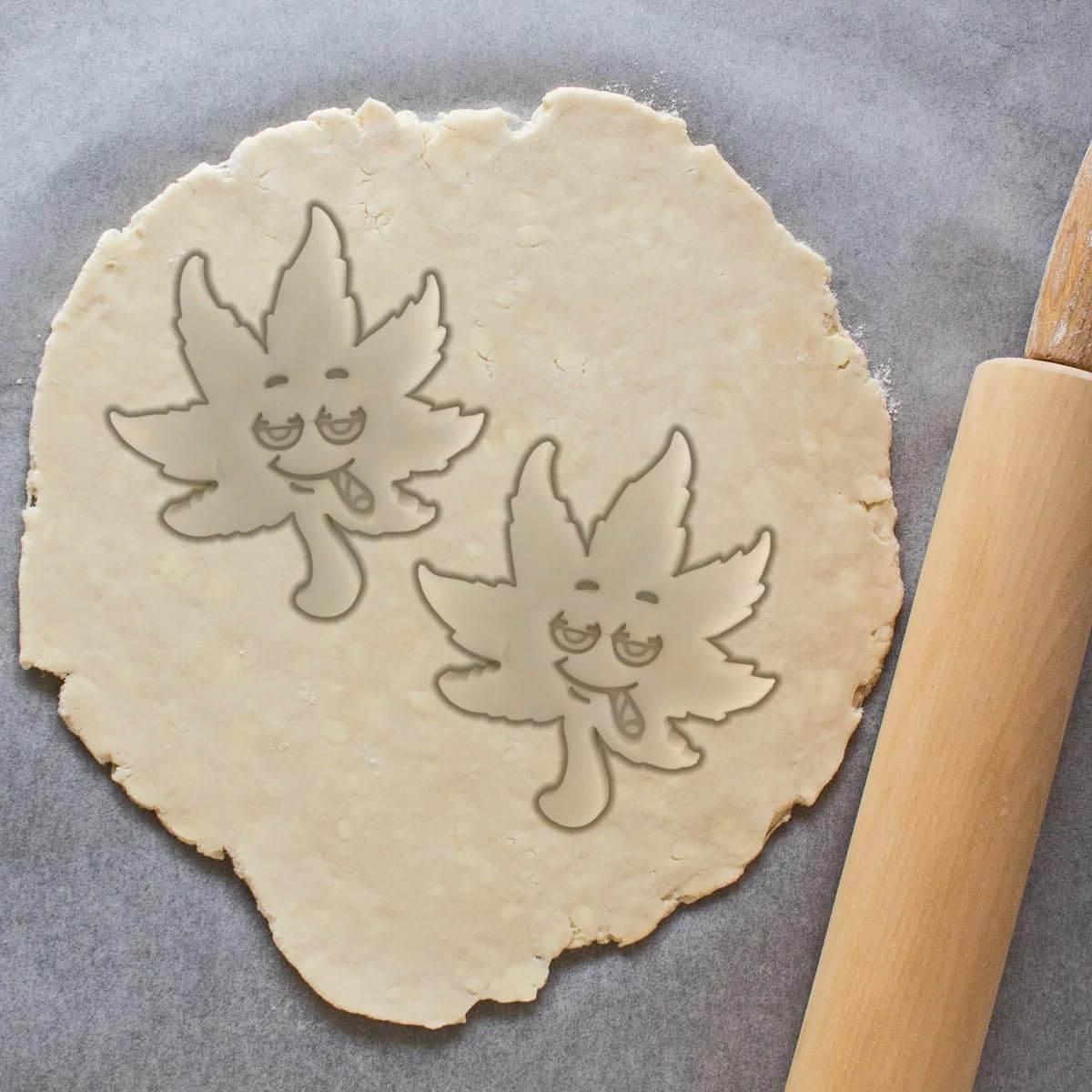 Moose Goods Marijuana Cookie Cutters Set Of 3 Hemp Weed Shaped