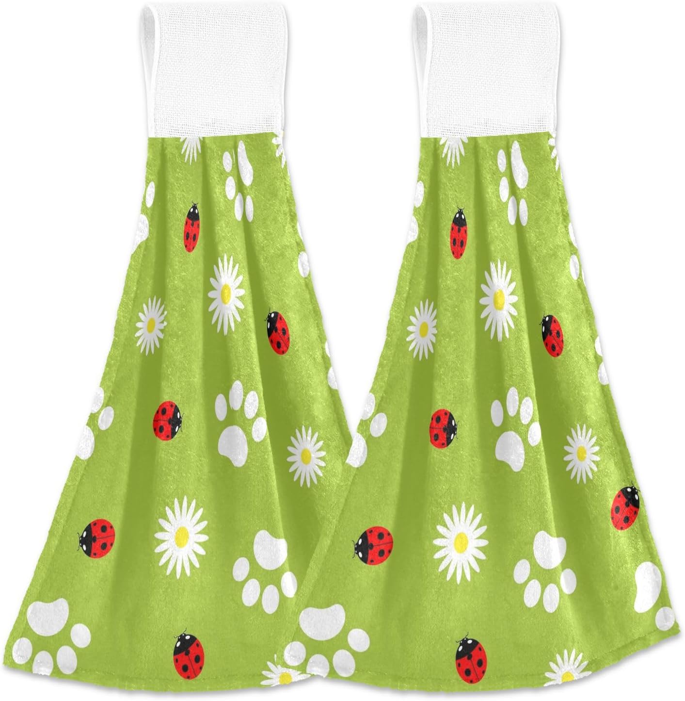 OTVEE Paws and Ladybirds Kitchen Towels 2 Piece