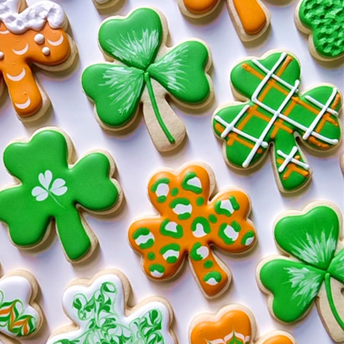 St Patricks Day Shamrock Cookie Cutters 4 Pack Stainless Steel